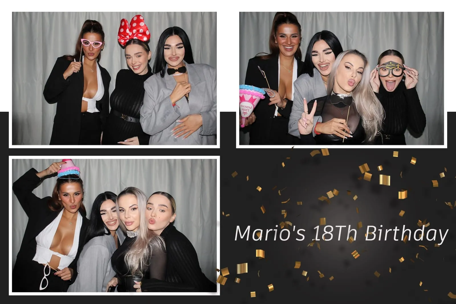 Colaj de fotografii printat pe loc la eveniment