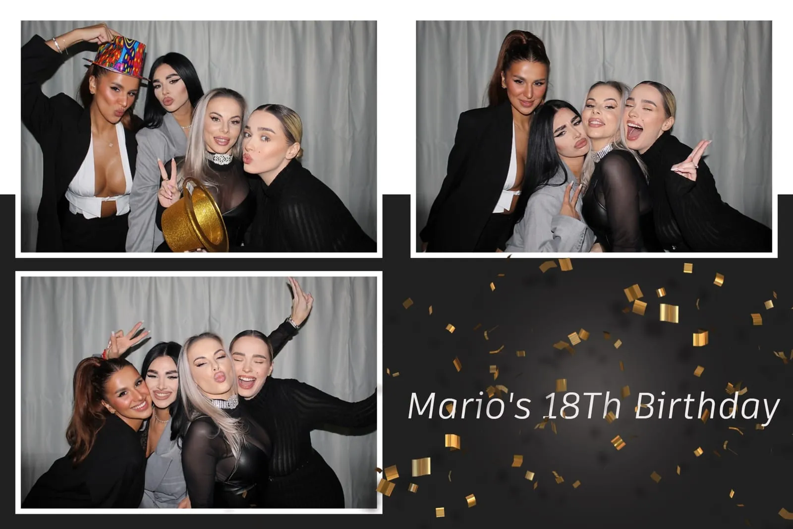 Colaj de fotografii printat pe loc la eveniment