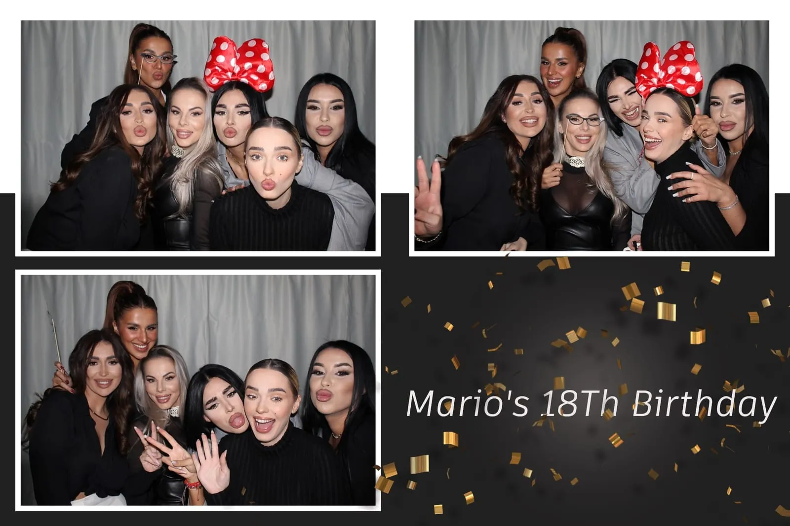 Colaj de fotografii printat pe loc la eveniment