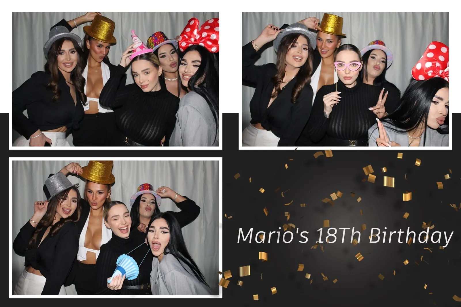 Colaj de fotografii printat pe loc la eveniment