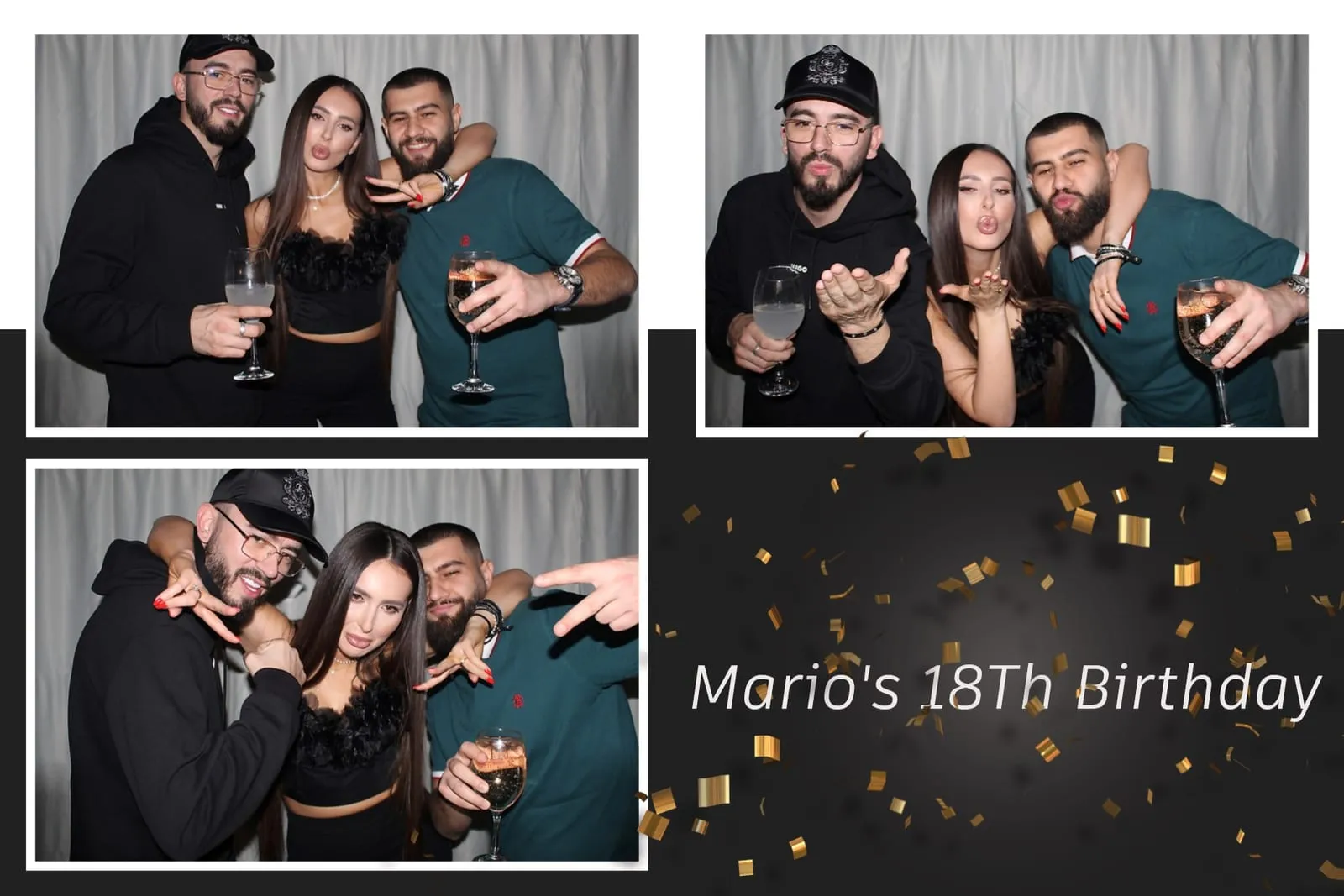 Colaj de fotografii printat pe loc la eveniment