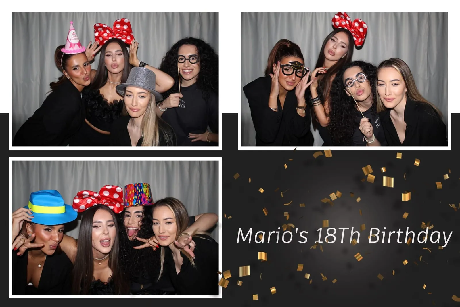 Colaj de fotografii printat pe loc la eveniment