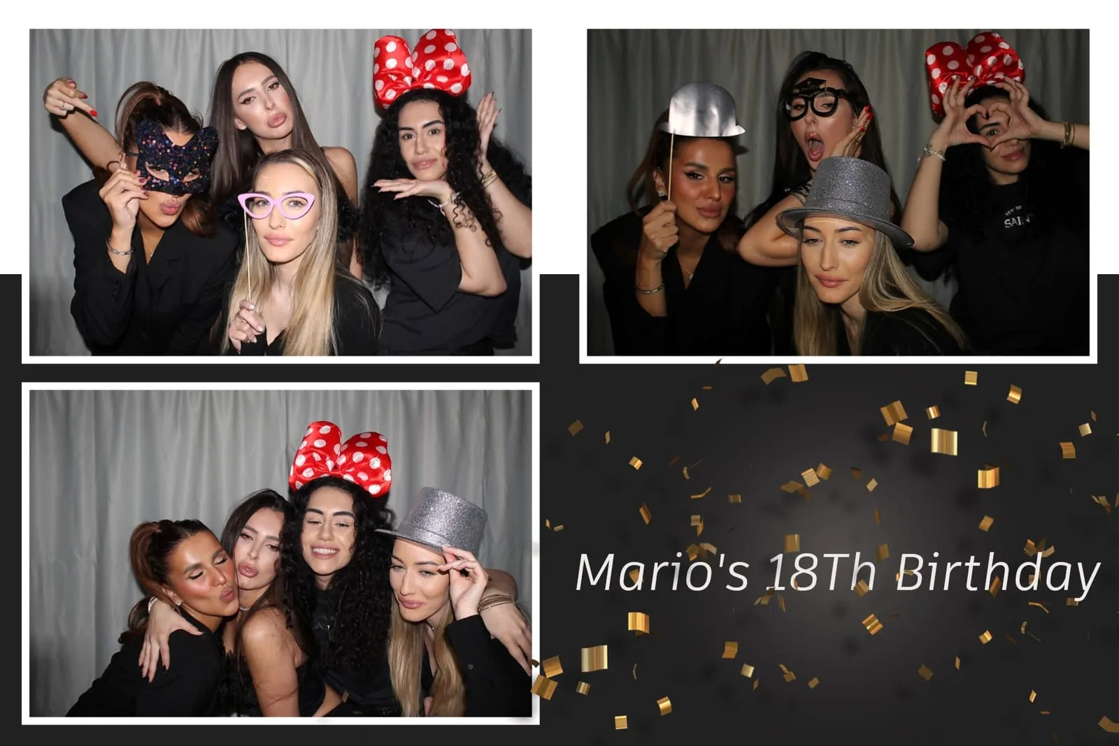 Colaj de fotografii printat pe loc la eveniment