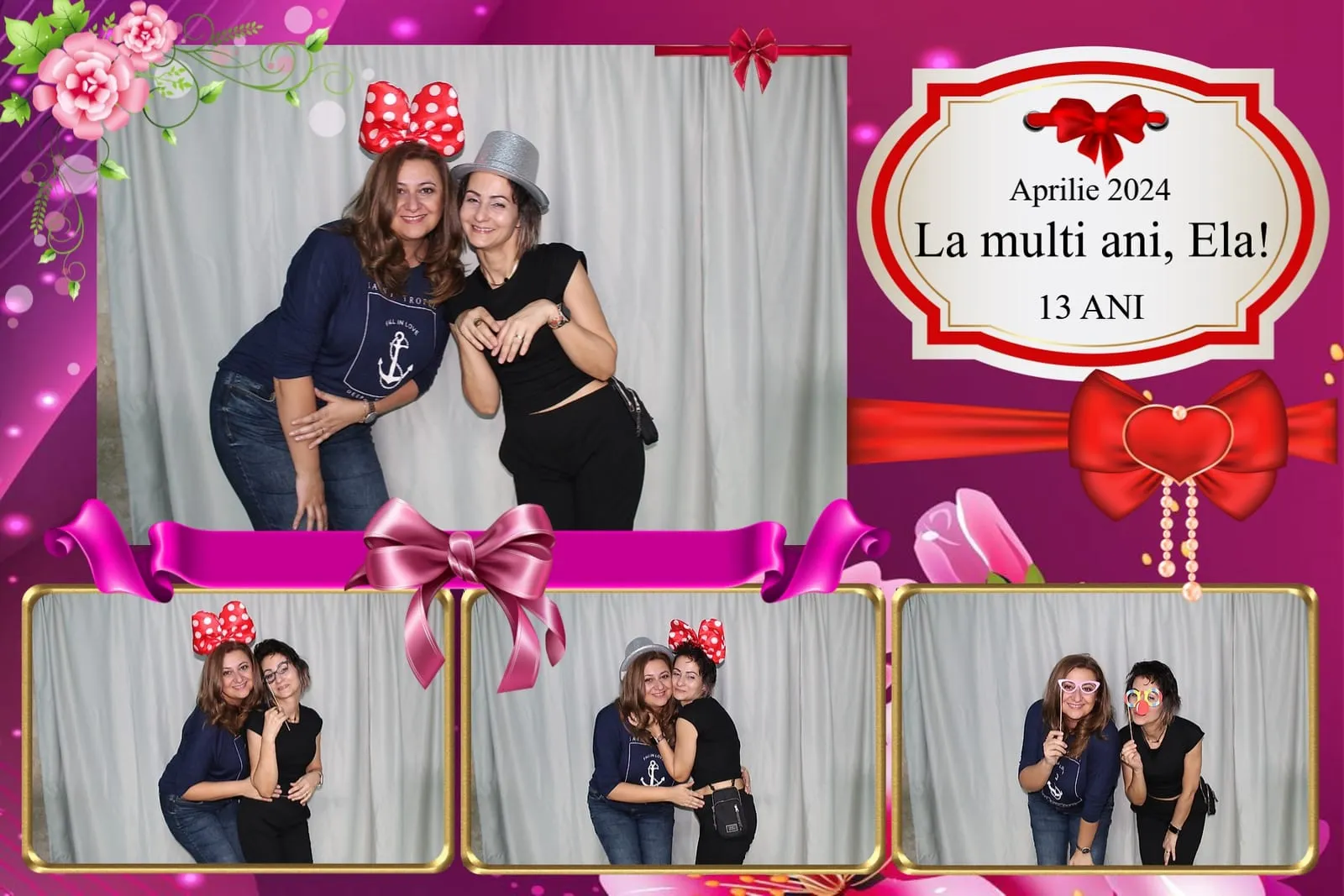 Colaj de fotografii printat pe loc la eveniment