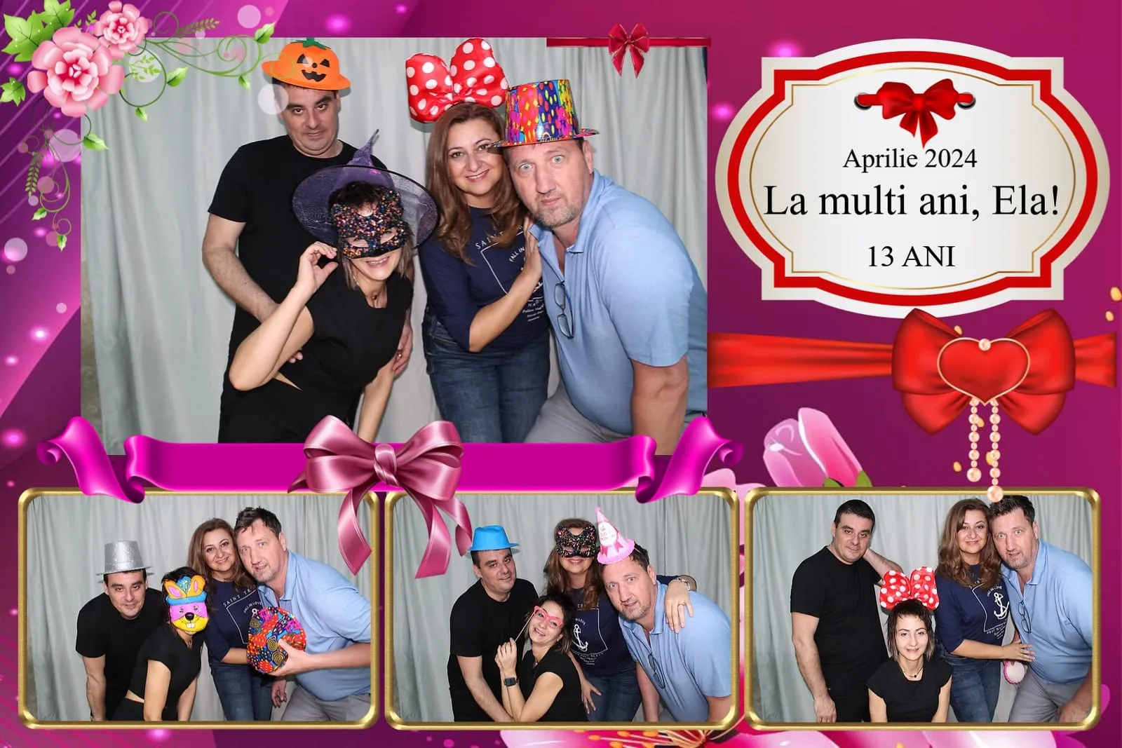 Colaj de fotografii printat pe loc la eveniment
