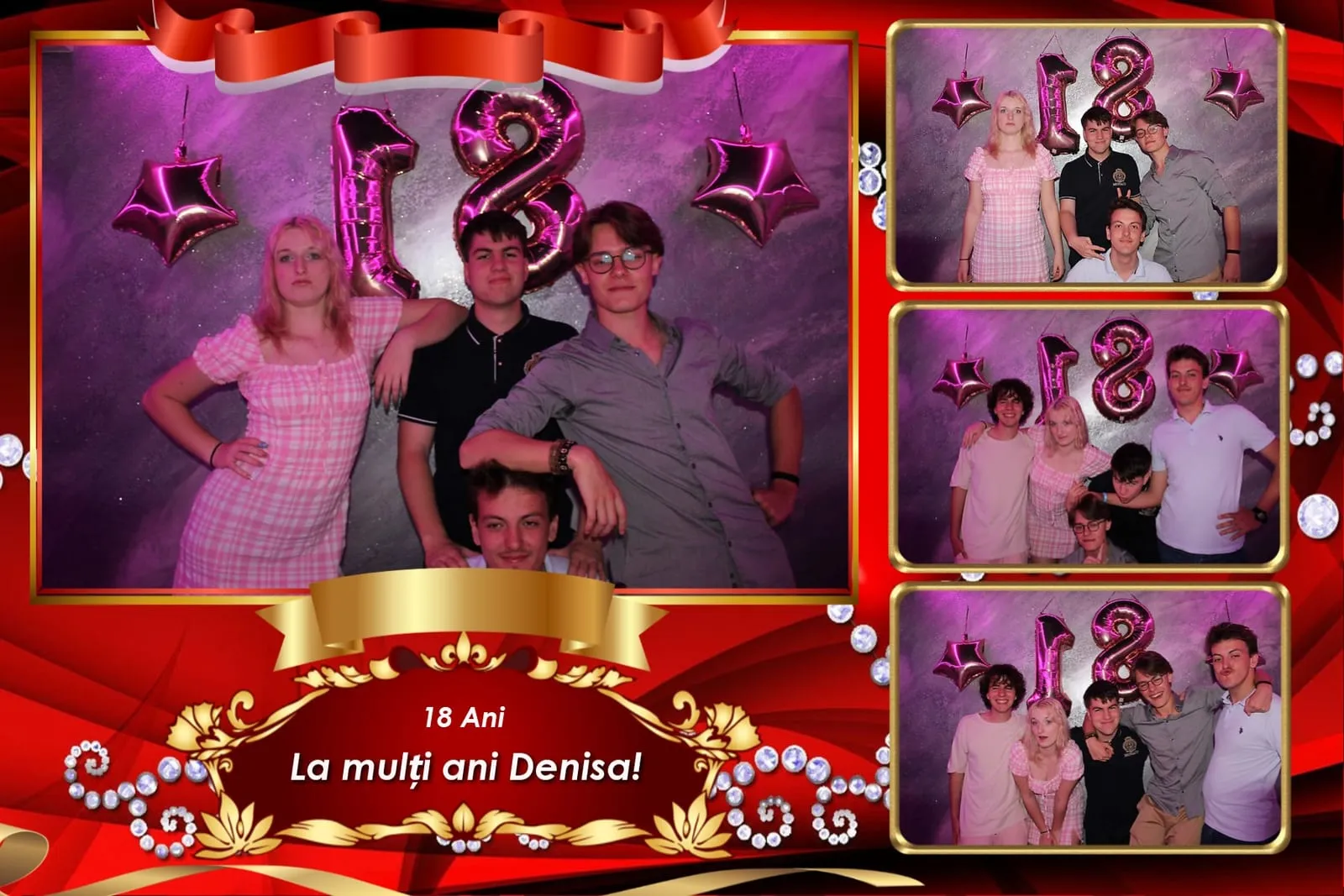 Colaj de fotografii printat pe loc la eveniment
