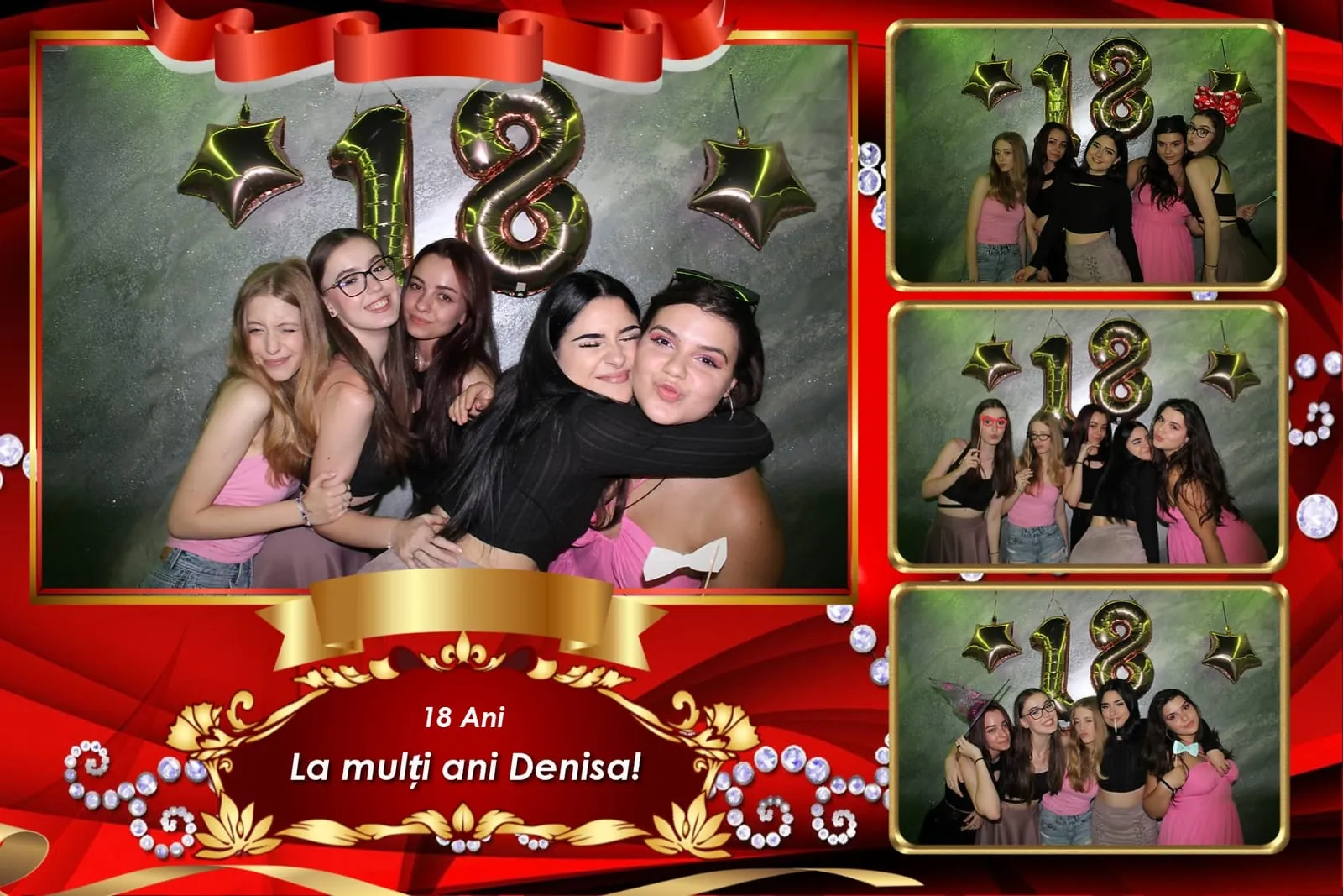 Colaj de fotografii printat pe loc la eveniment