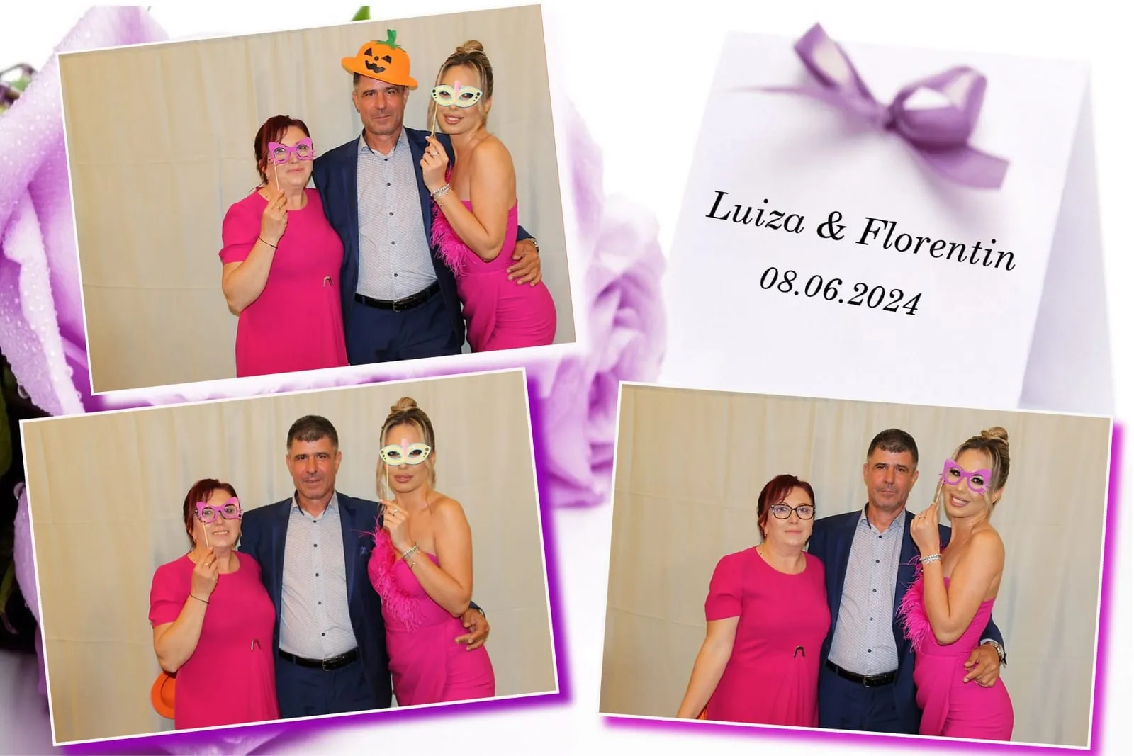 Colaj de fotografii printat pe loc la eveniment
