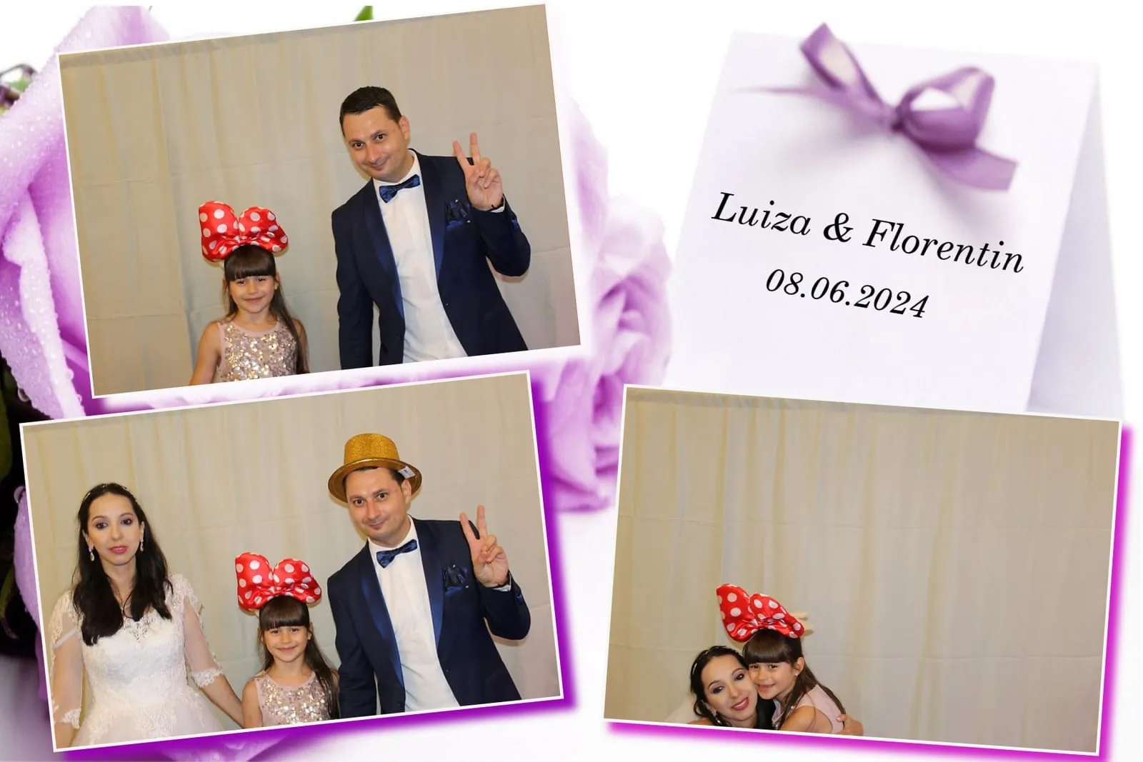 Colaj de fotografii printat pe loc la eveniment