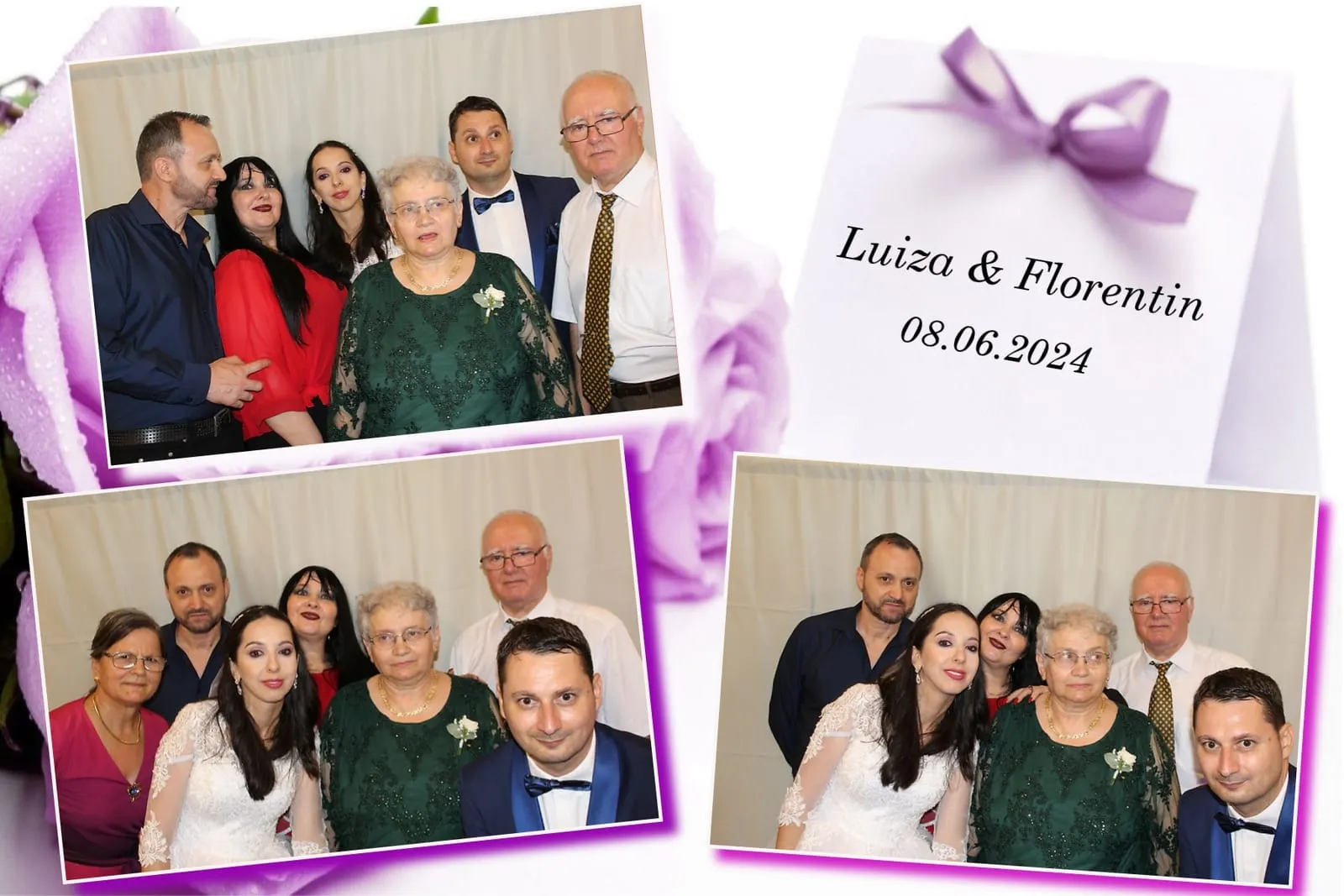 Colaj de fotografii printat pe loc la eveniment