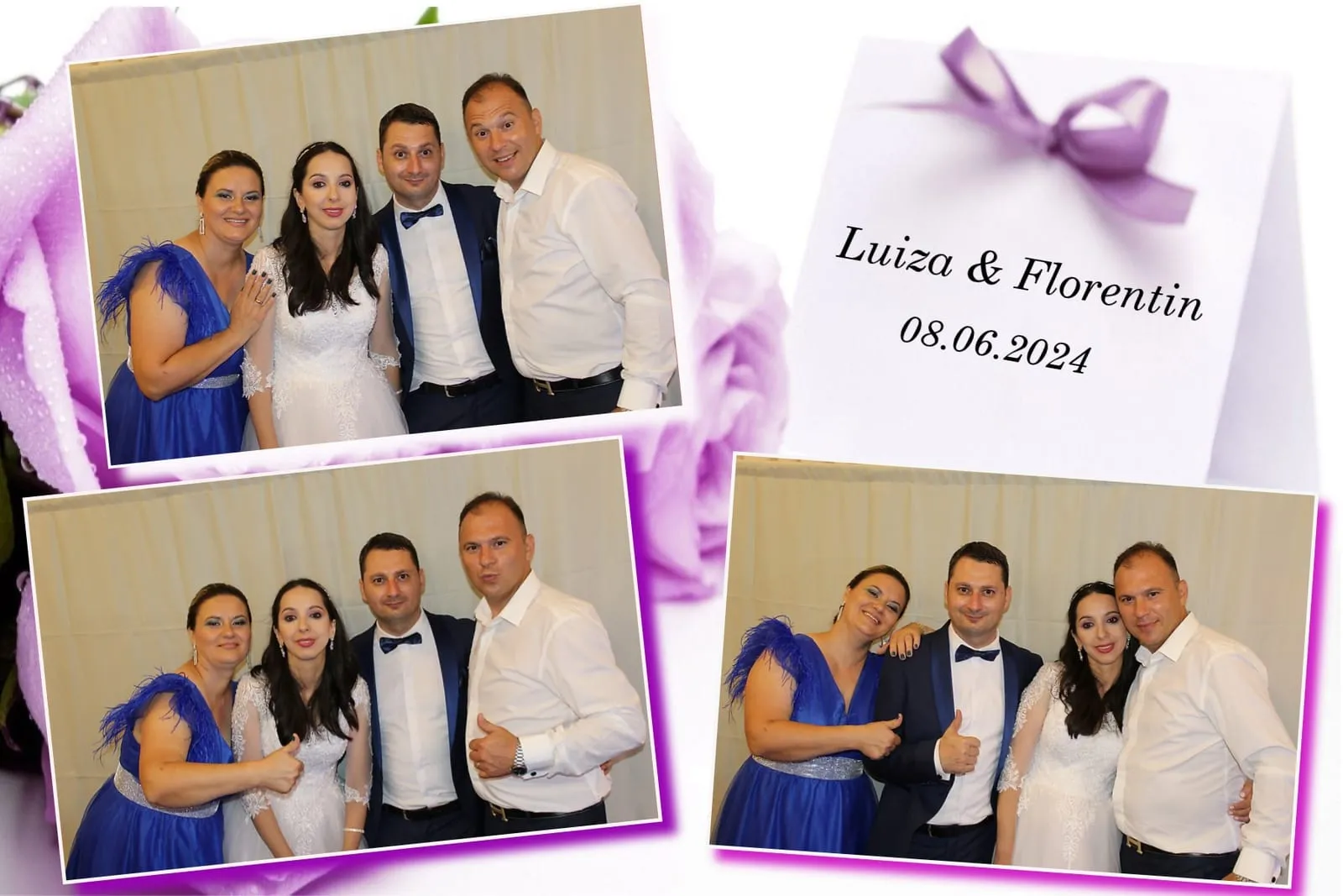 Colaj de fotografii printat pe loc la eveniment
