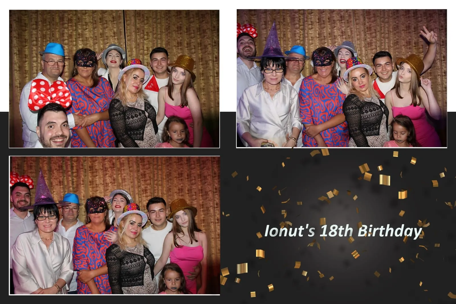 Colaj de fotografii printat pe loc la eveniment