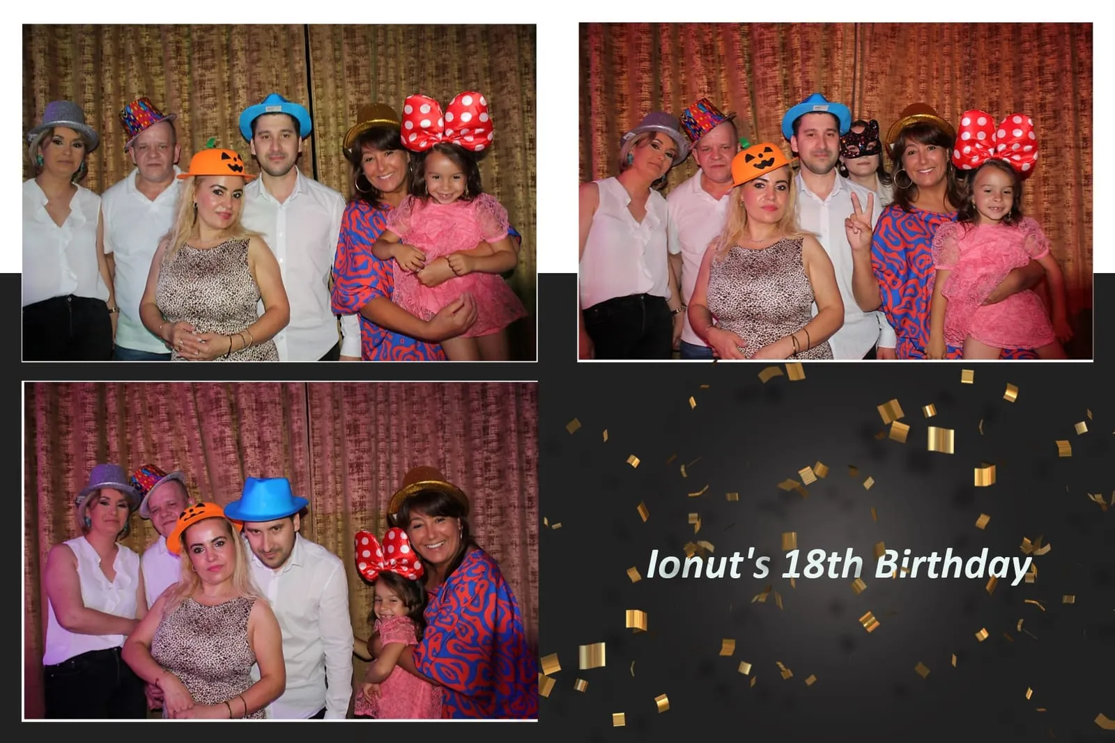 Colaj de fotografii printat pe loc la eveniment