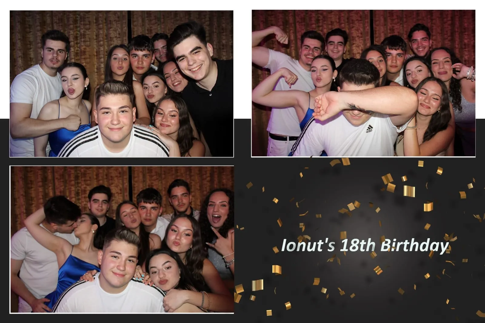 Colaj de fotografii printat pe loc la eveniment