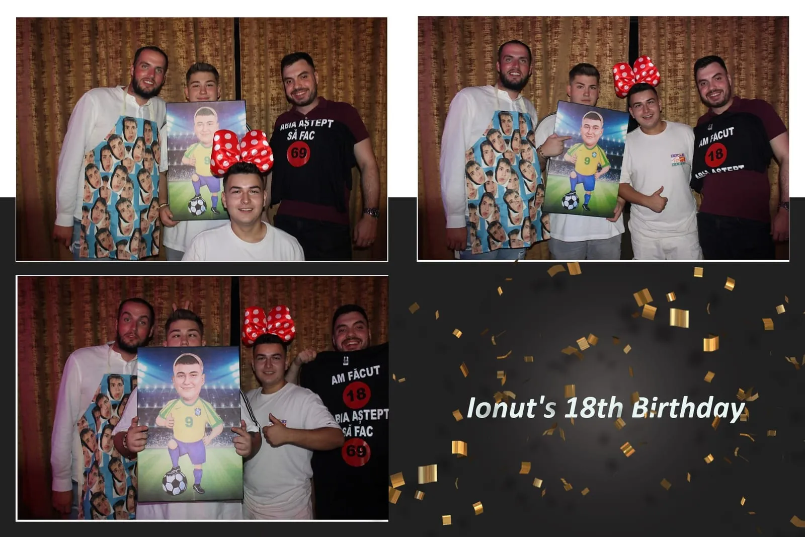 Colaj de fotografii printat pe loc la eveniment