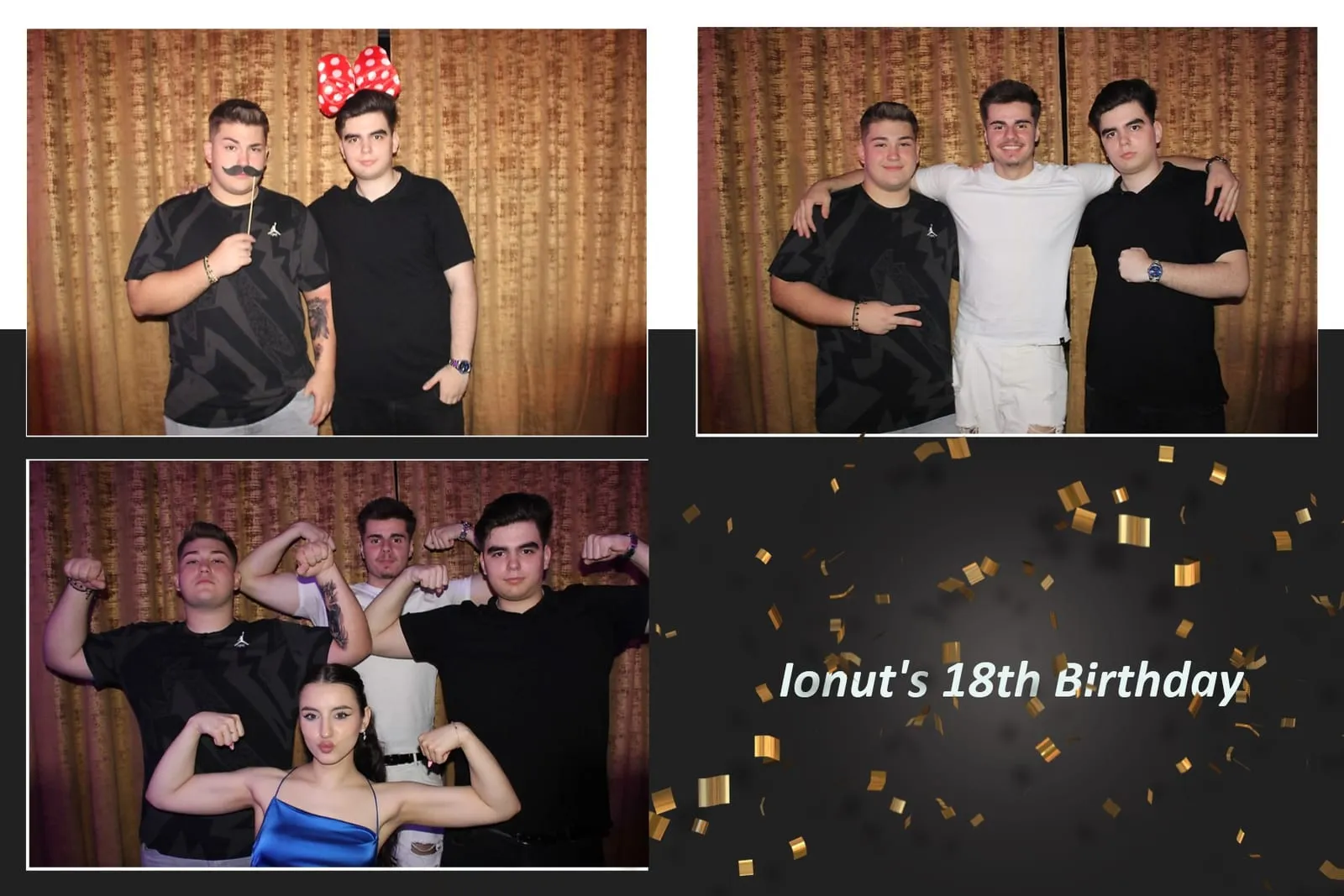 Colaj de fotografii printat pe loc la eveniment