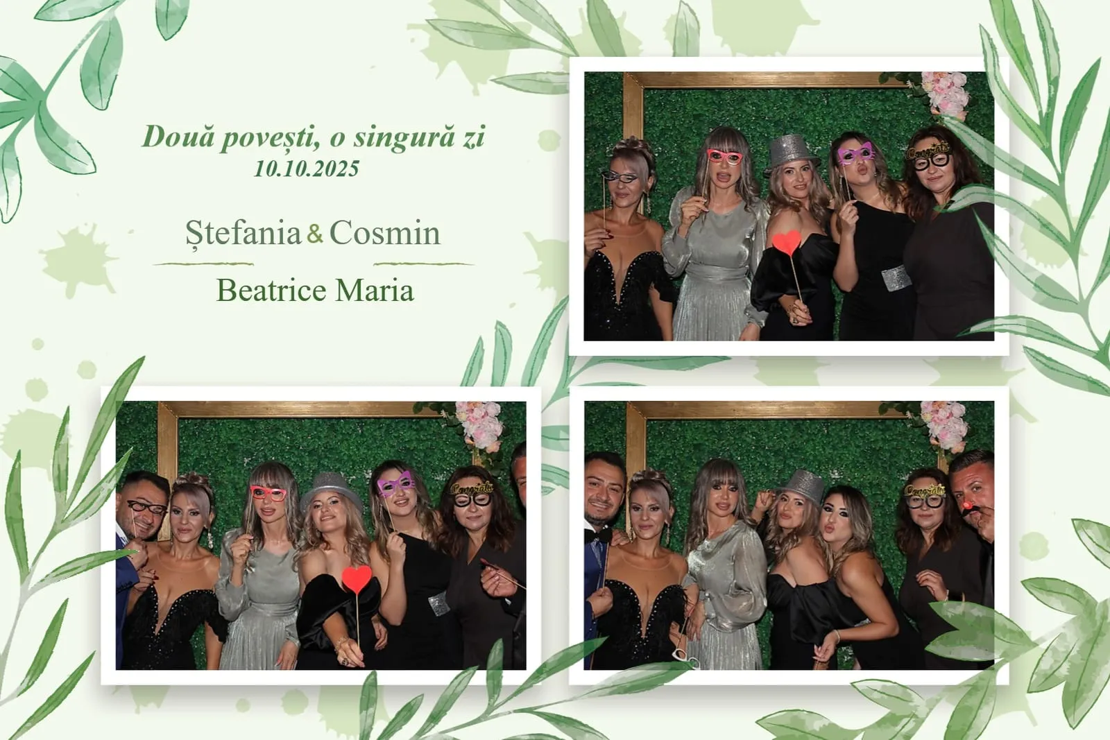 Colaj de fotografii printat pe loc la eveniment