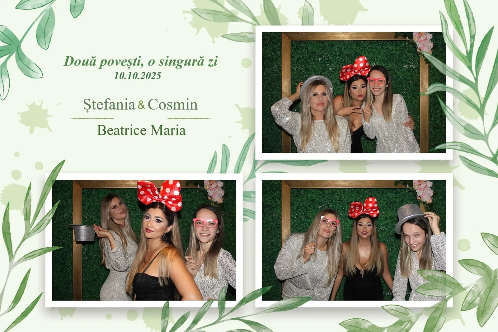 Colaj de fotografii printat pe loc la eveniment