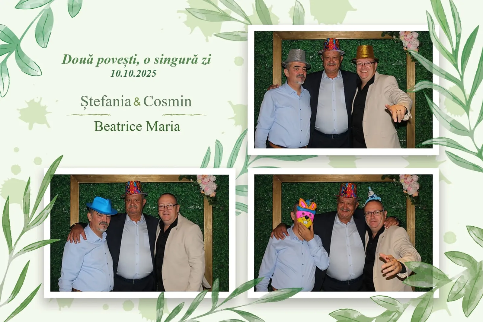 Colaj de fotografii printat pe loc la eveniment