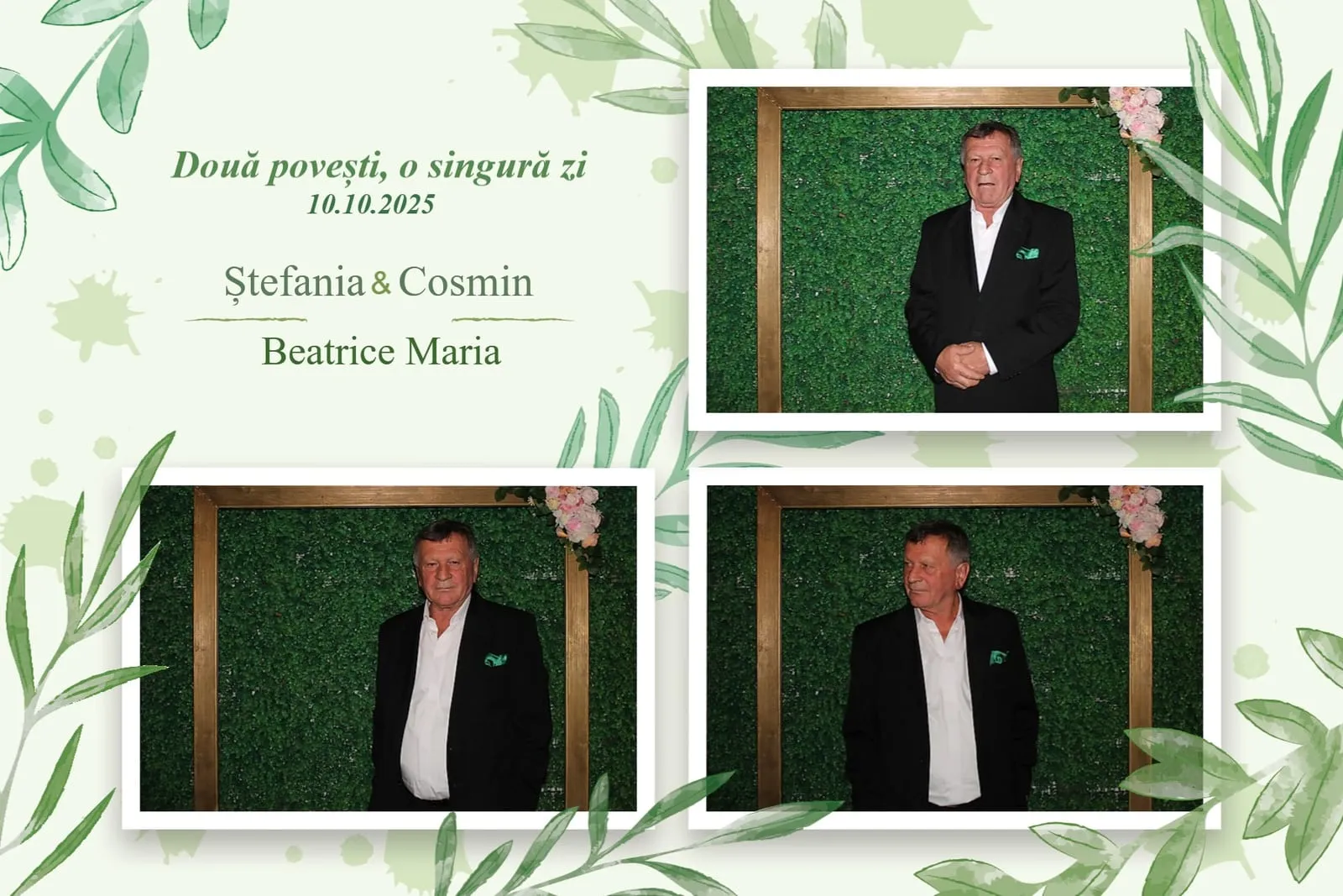 Colaj de fotografii printat pe loc la eveniment