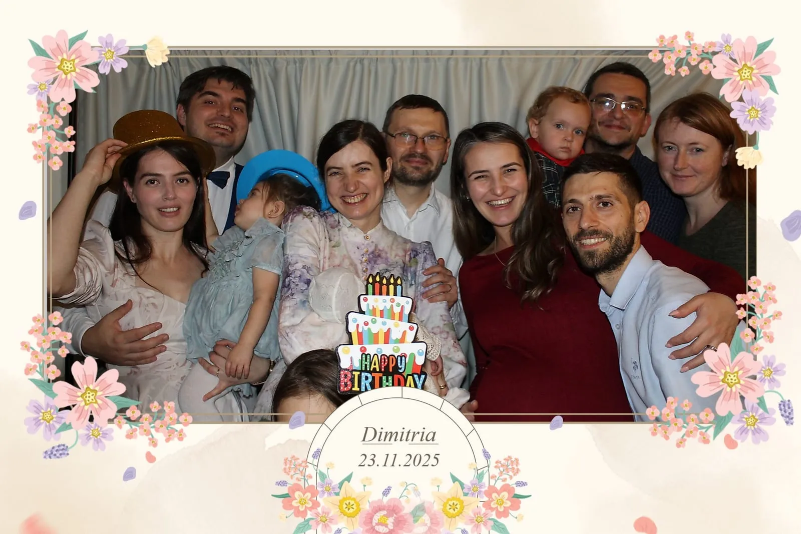 Colaj de fotografii printat pe loc la eveniment
