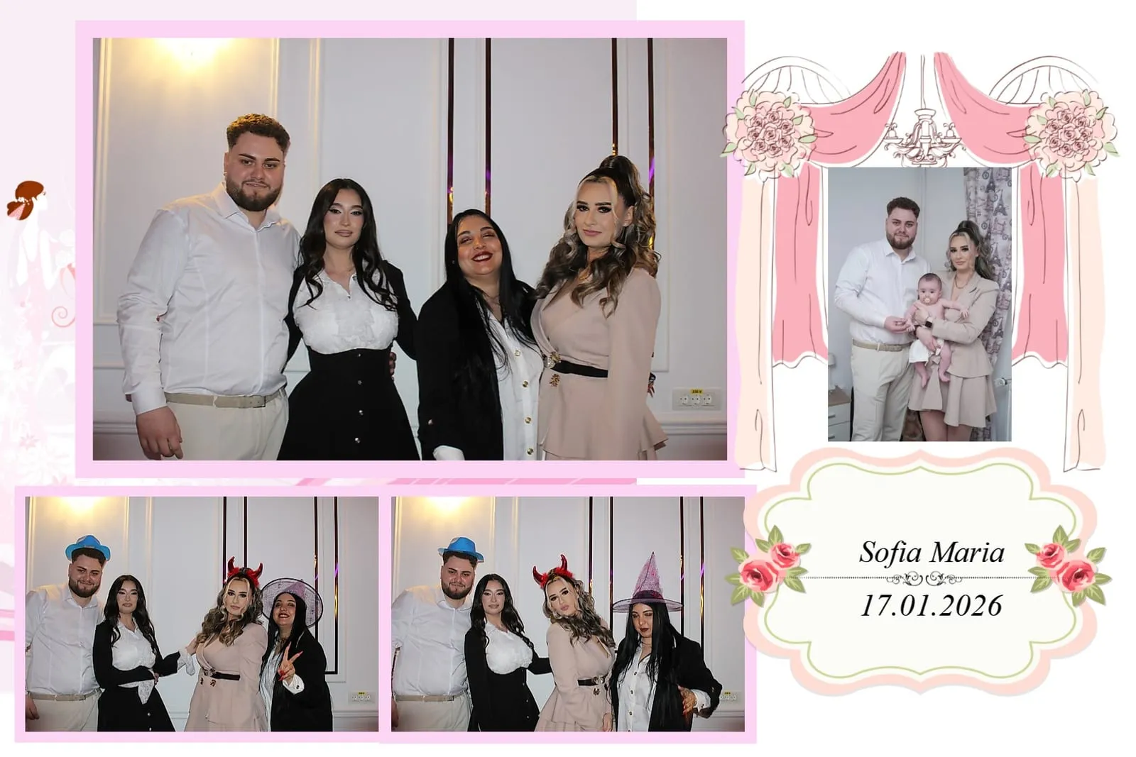 Colaj de fotografii printat pe loc la eveniment