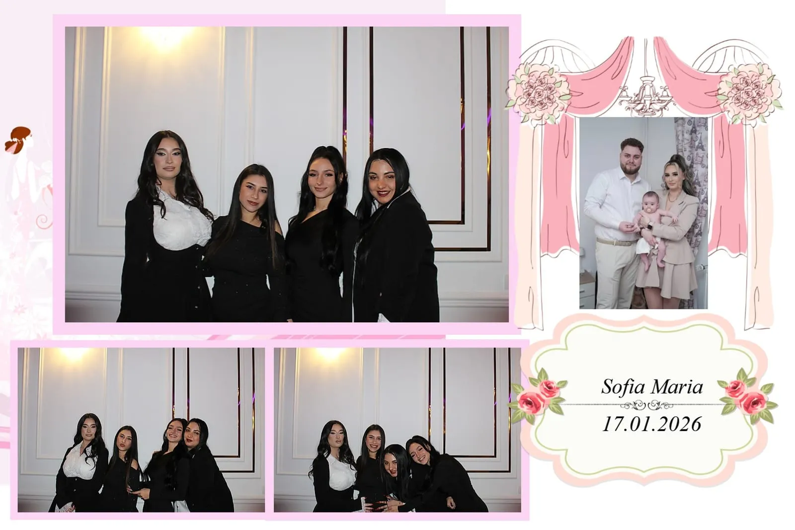 Colaj de fotografii printat pe loc la eveniment