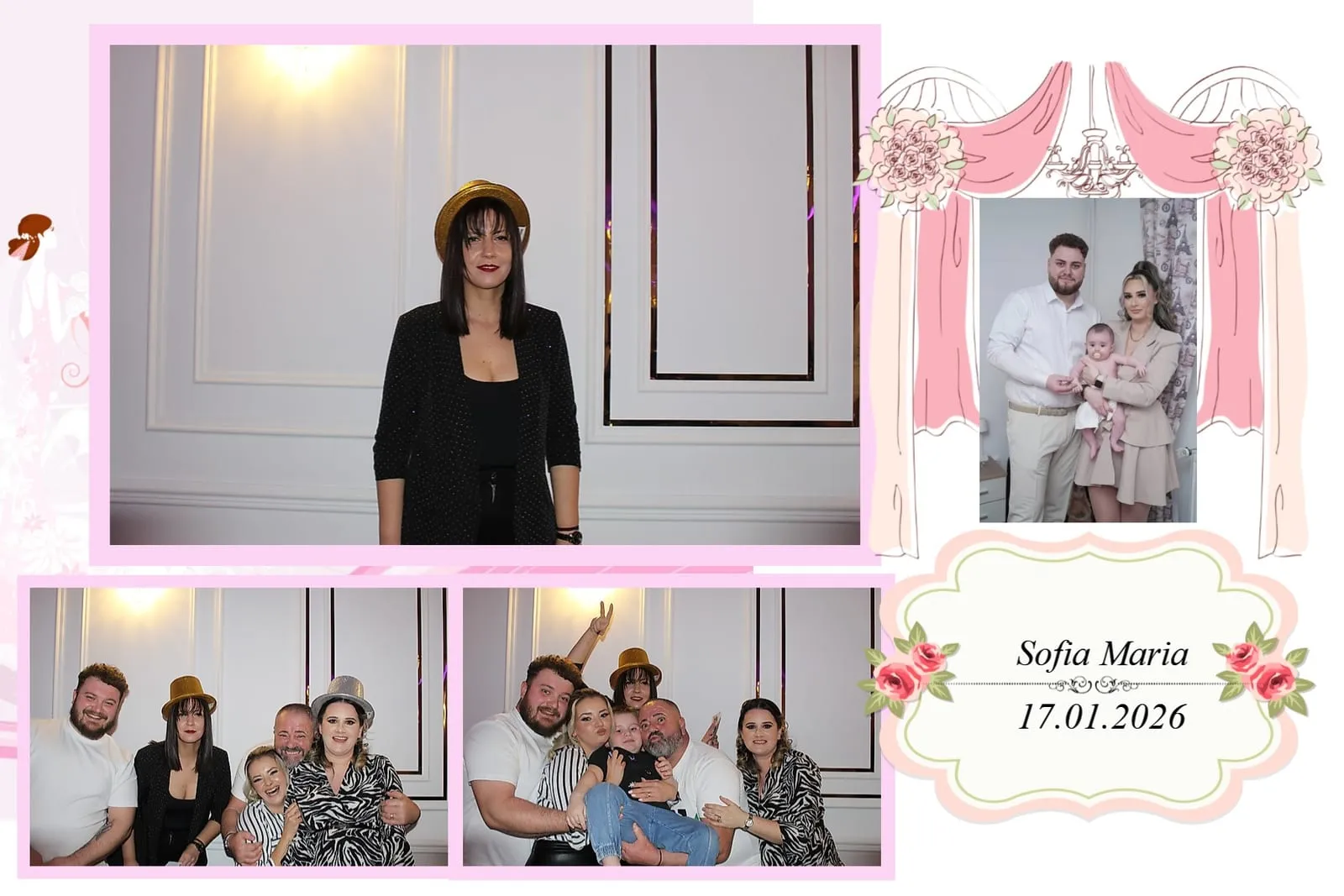 Colaj de fotografii printat pe loc la eveniment
