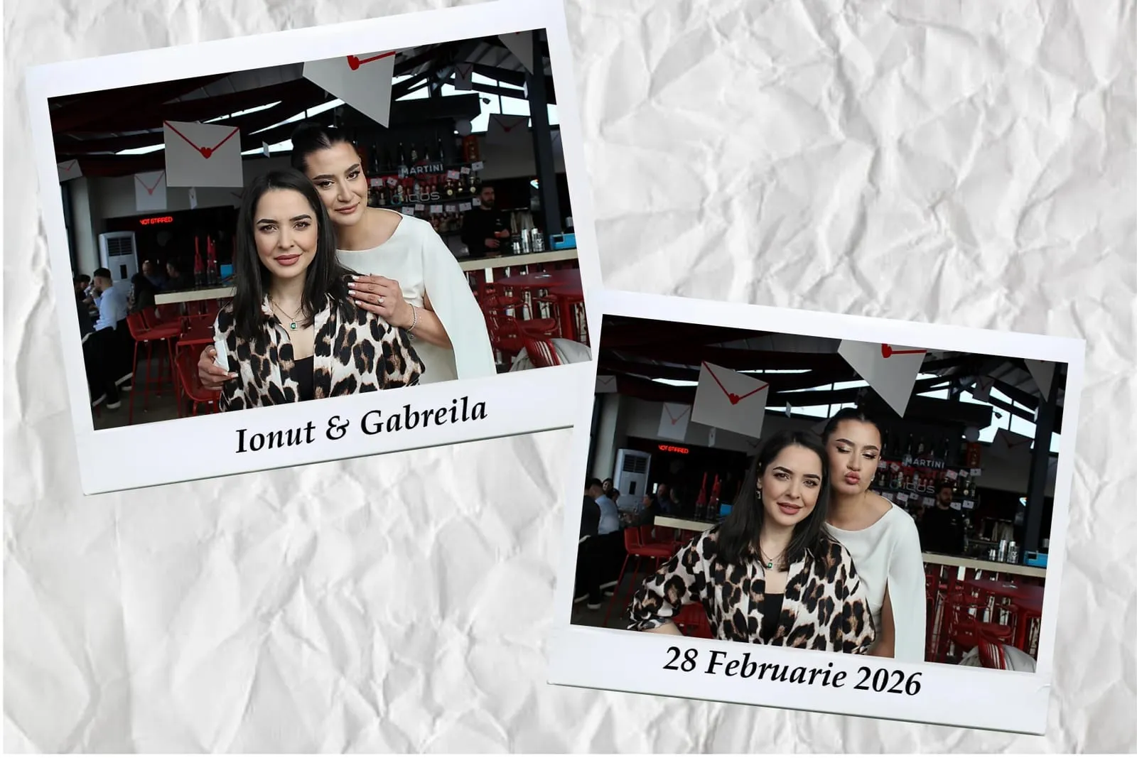 Colaj de fotografii printat pe loc la eveniment