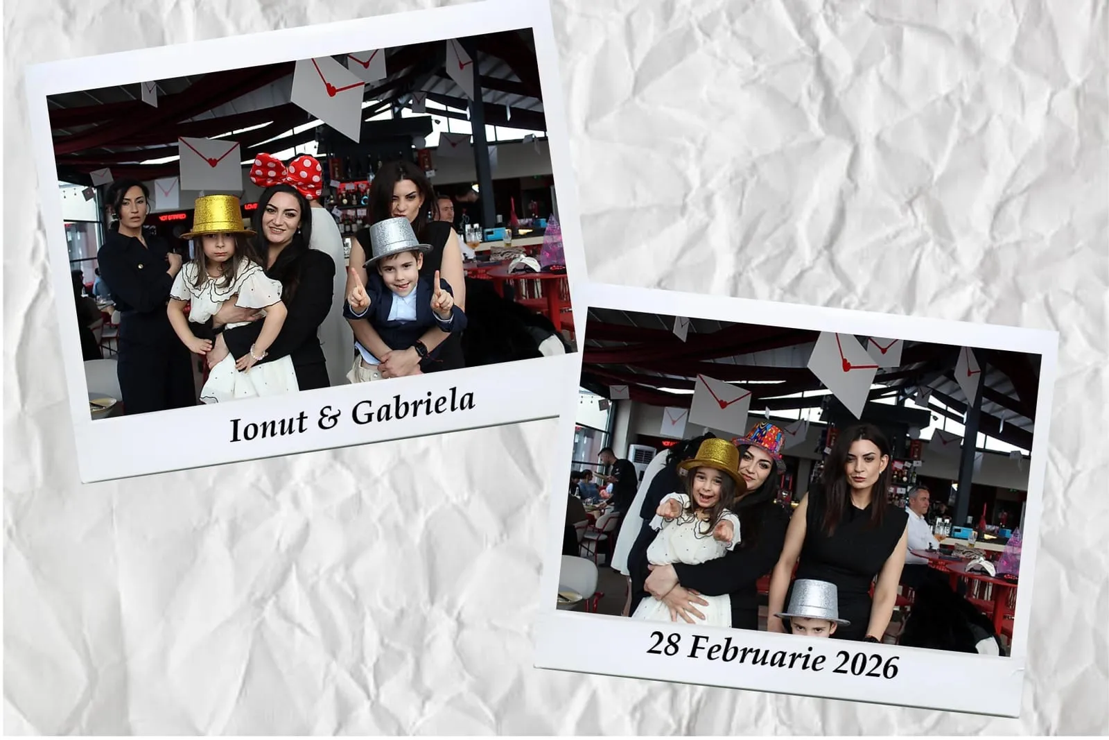 Colaj de fotografii printat pe loc la eveniment