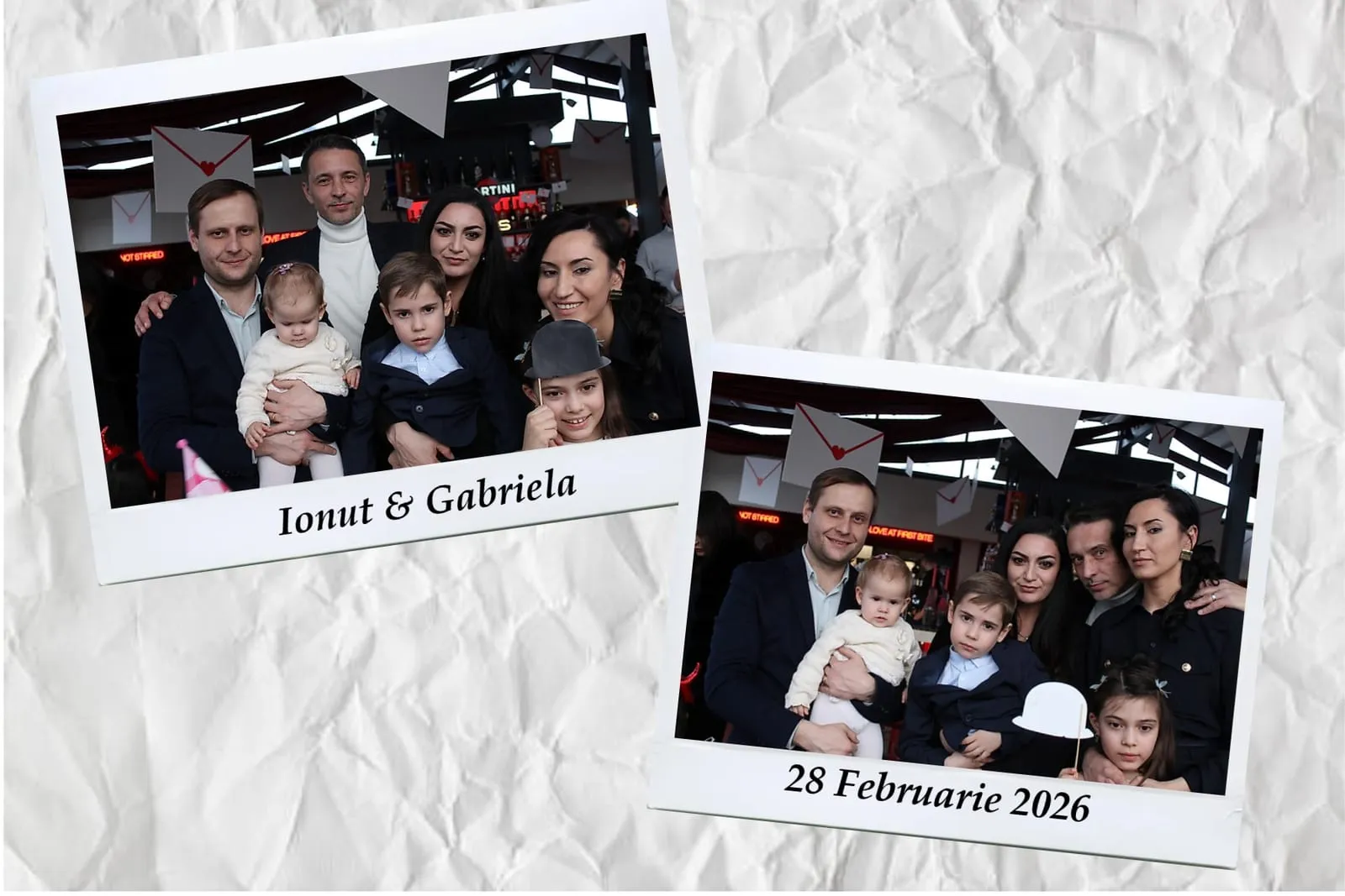 Colaj de fotografii printat pe loc la eveniment