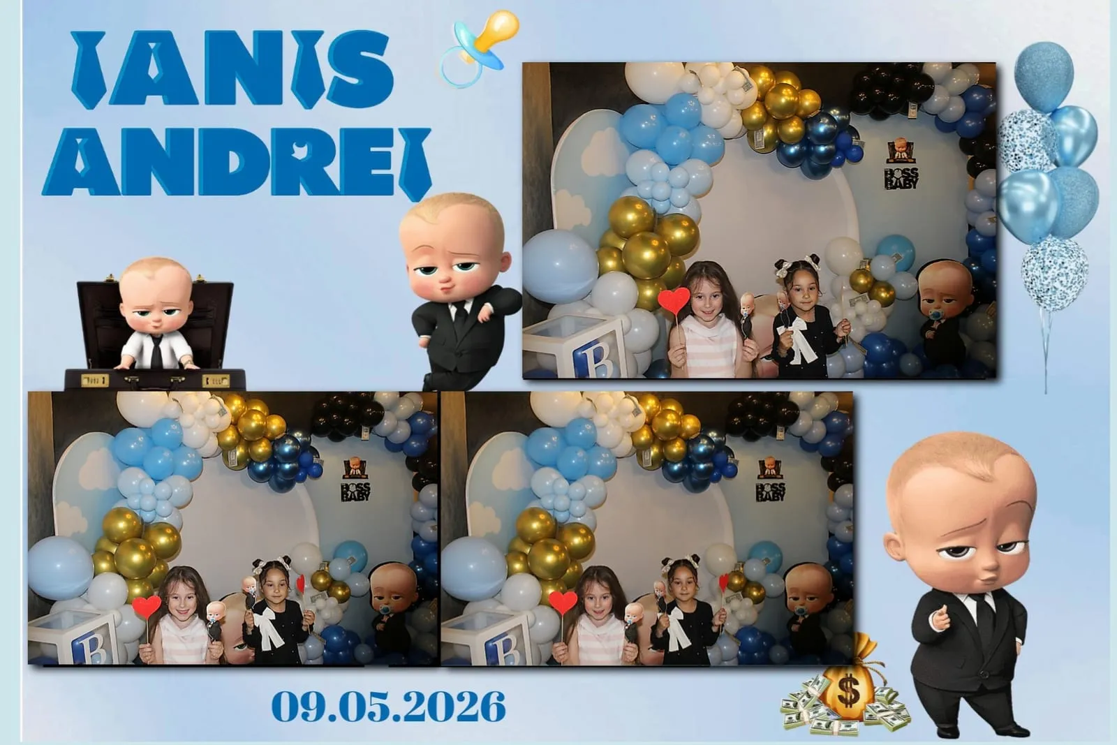 Colaj de fotografii printat pe loc la eveniment
