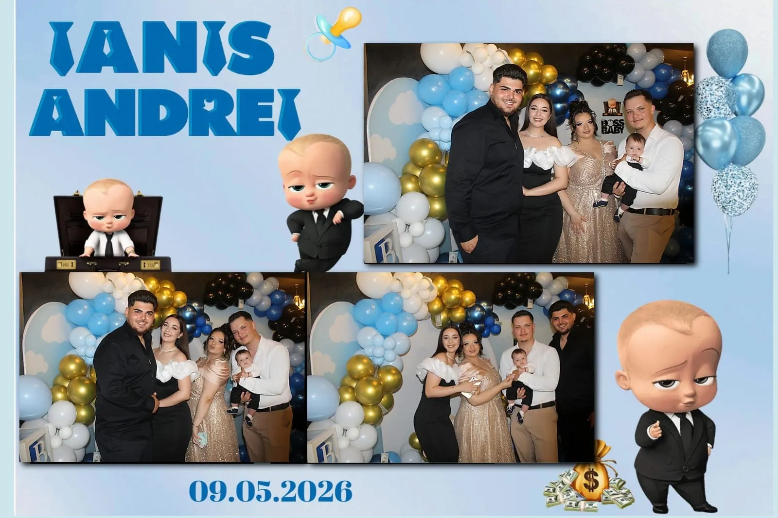 Colaj de fotografii printat pe loc la eveniment