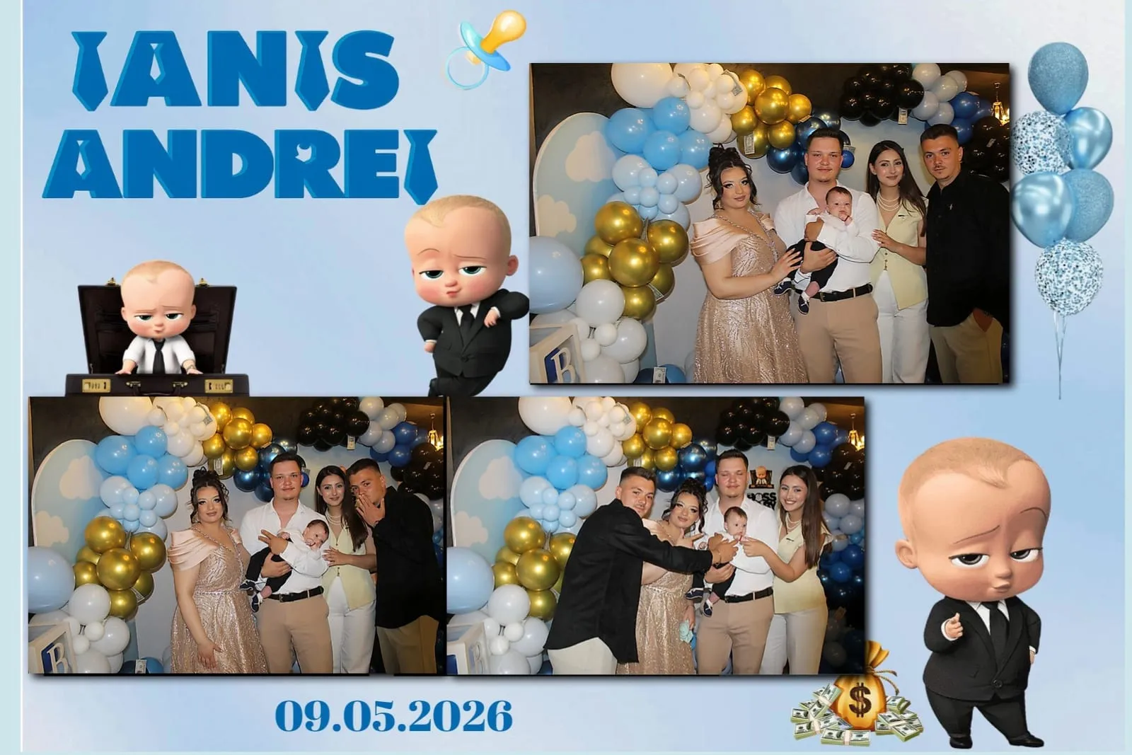 Colaj de fotografii printat pe loc la eveniment