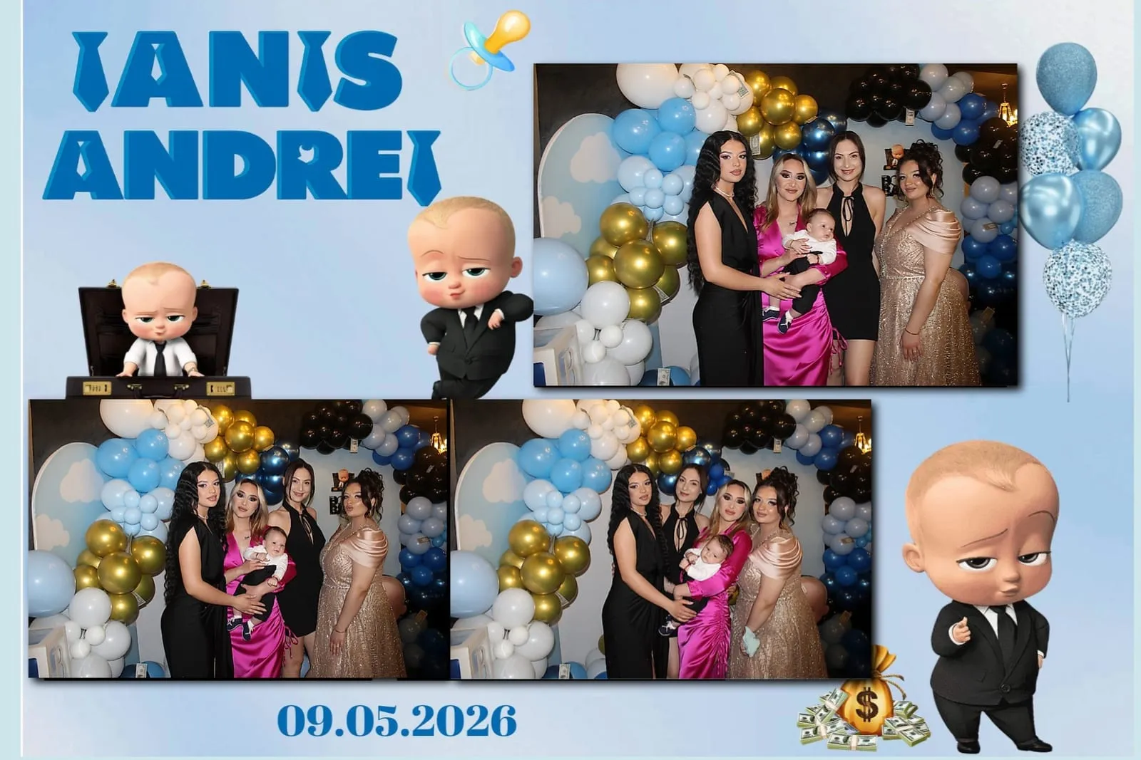 Colaj de fotografii printat pe loc la eveniment