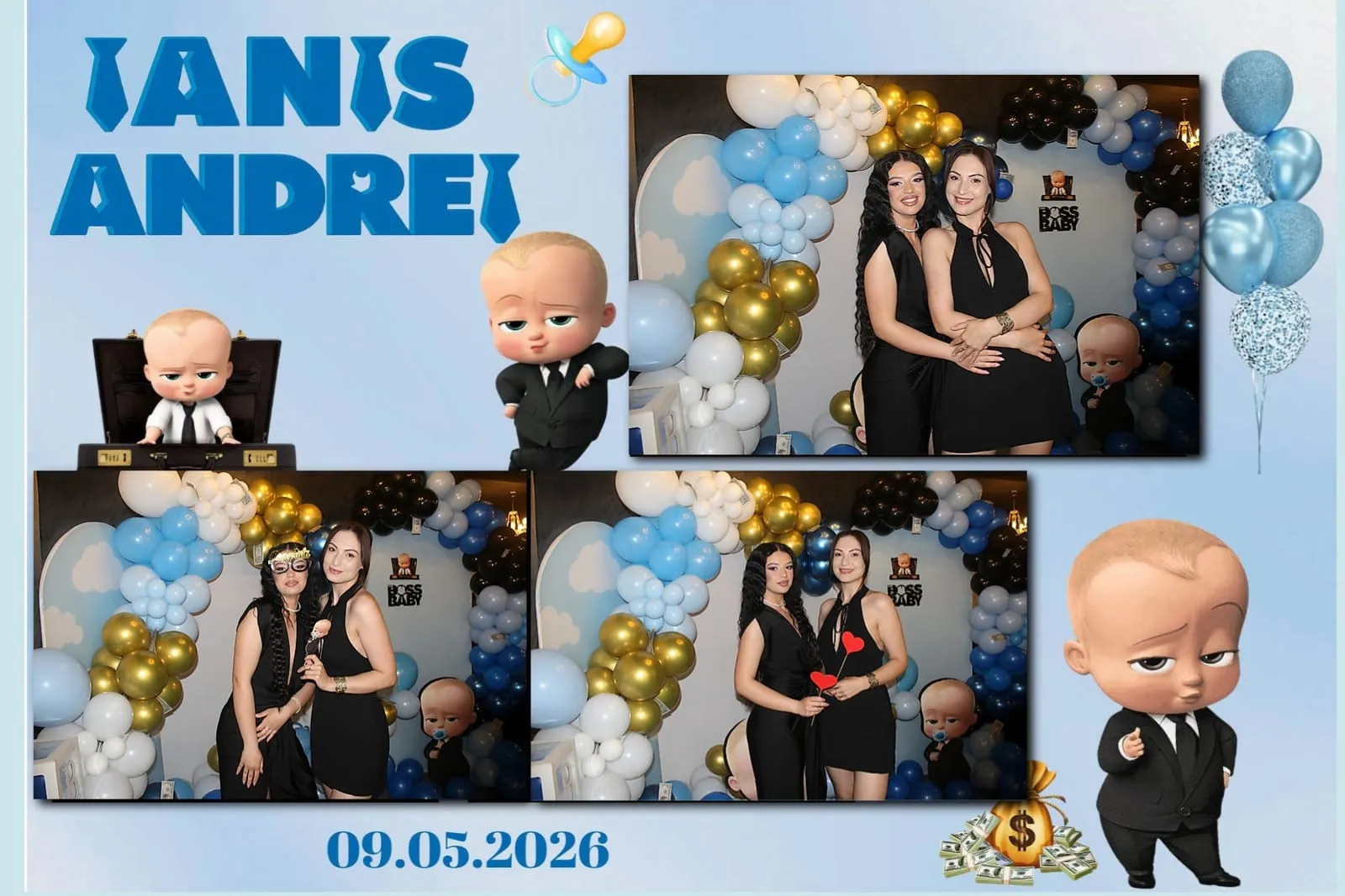 Colaj de fotografii printat pe loc la eveniment