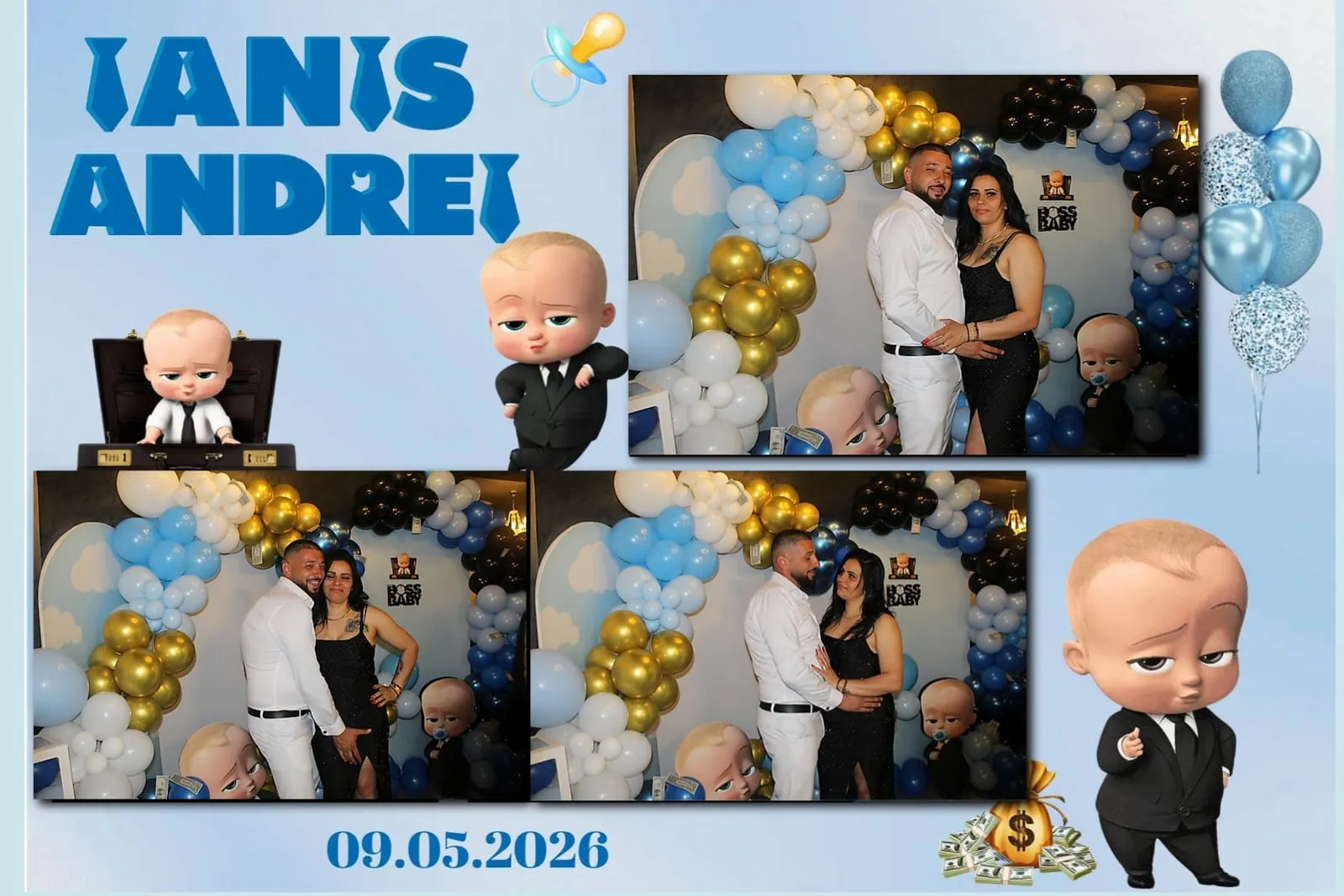 Colaj de fotografii printat pe loc la eveniment