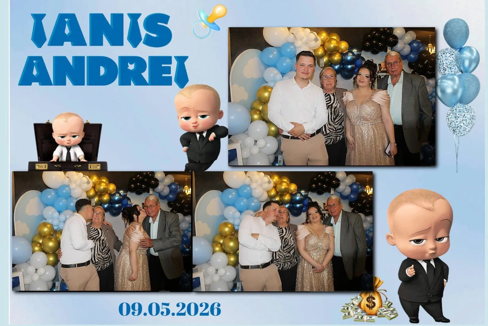 Colaj de fotografii printat pe loc la eveniment