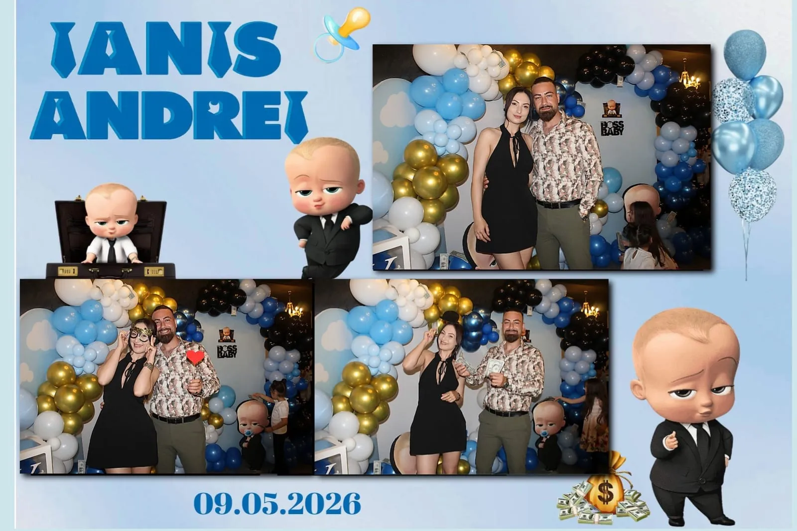 Colaj de fotografii printat pe loc la eveniment