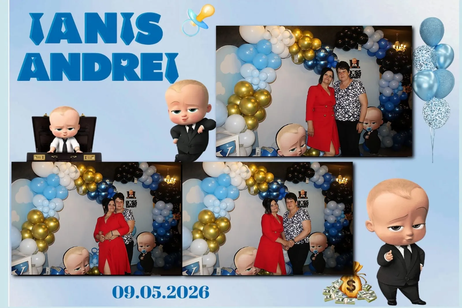 Colaj de fotografii printat pe loc la eveniment