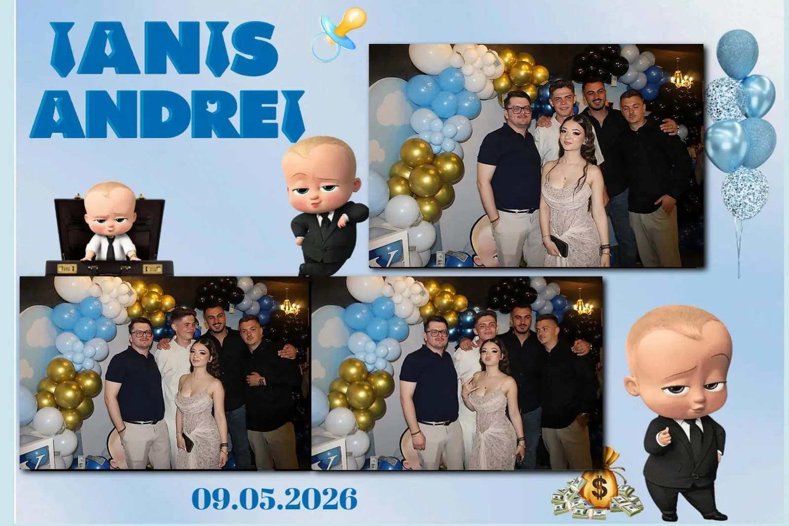 Colaj de fotografii printat pe loc la eveniment