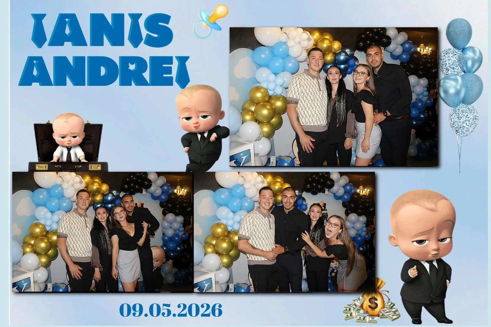 Colaj de fotografii printat pe loc la eveniment