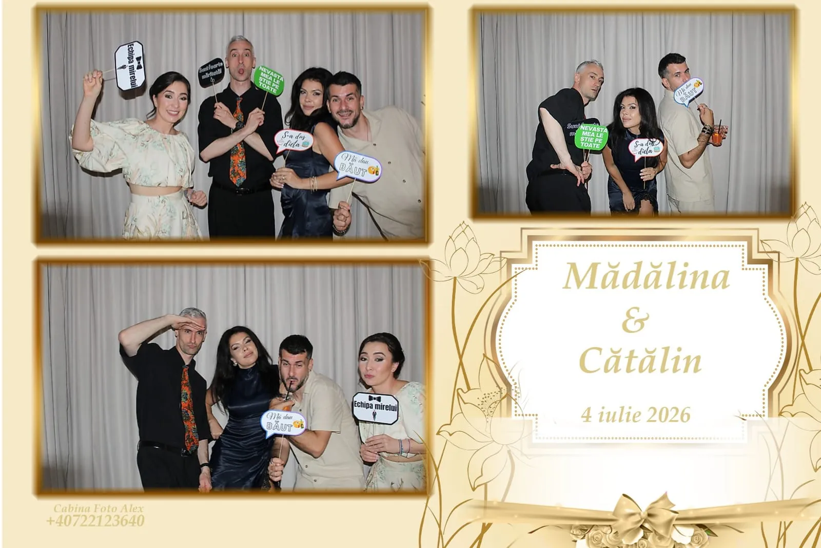 Colaj de fotografii printat pe loc la eveniment