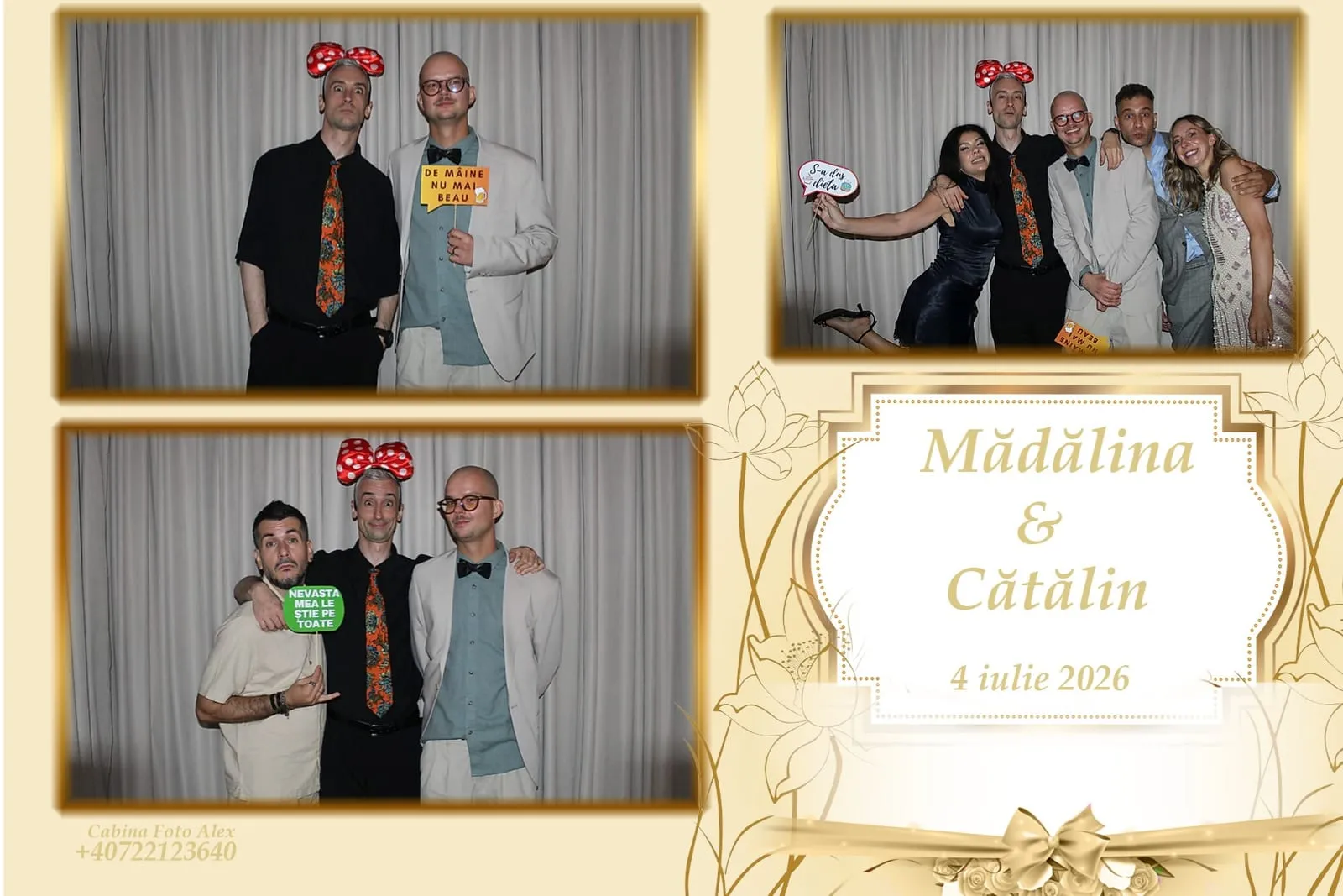 Colaj de fotografii printat pe loc la eveniment