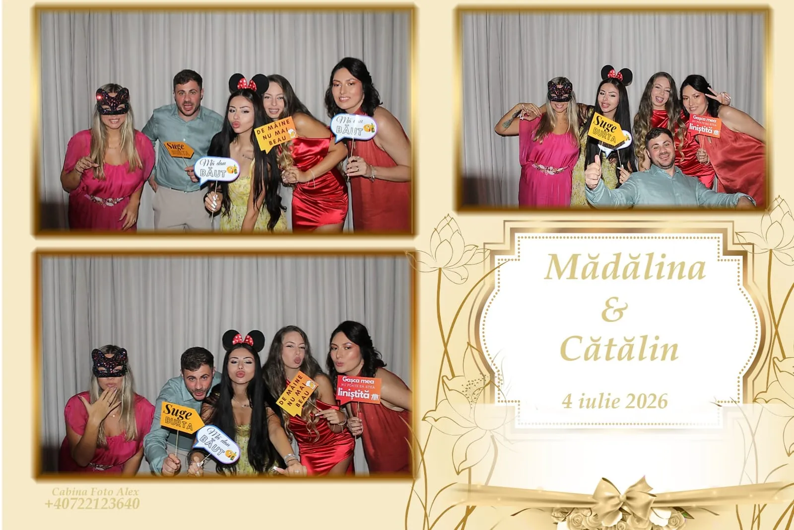Colaj de fotografii printat pe loc la eveniment