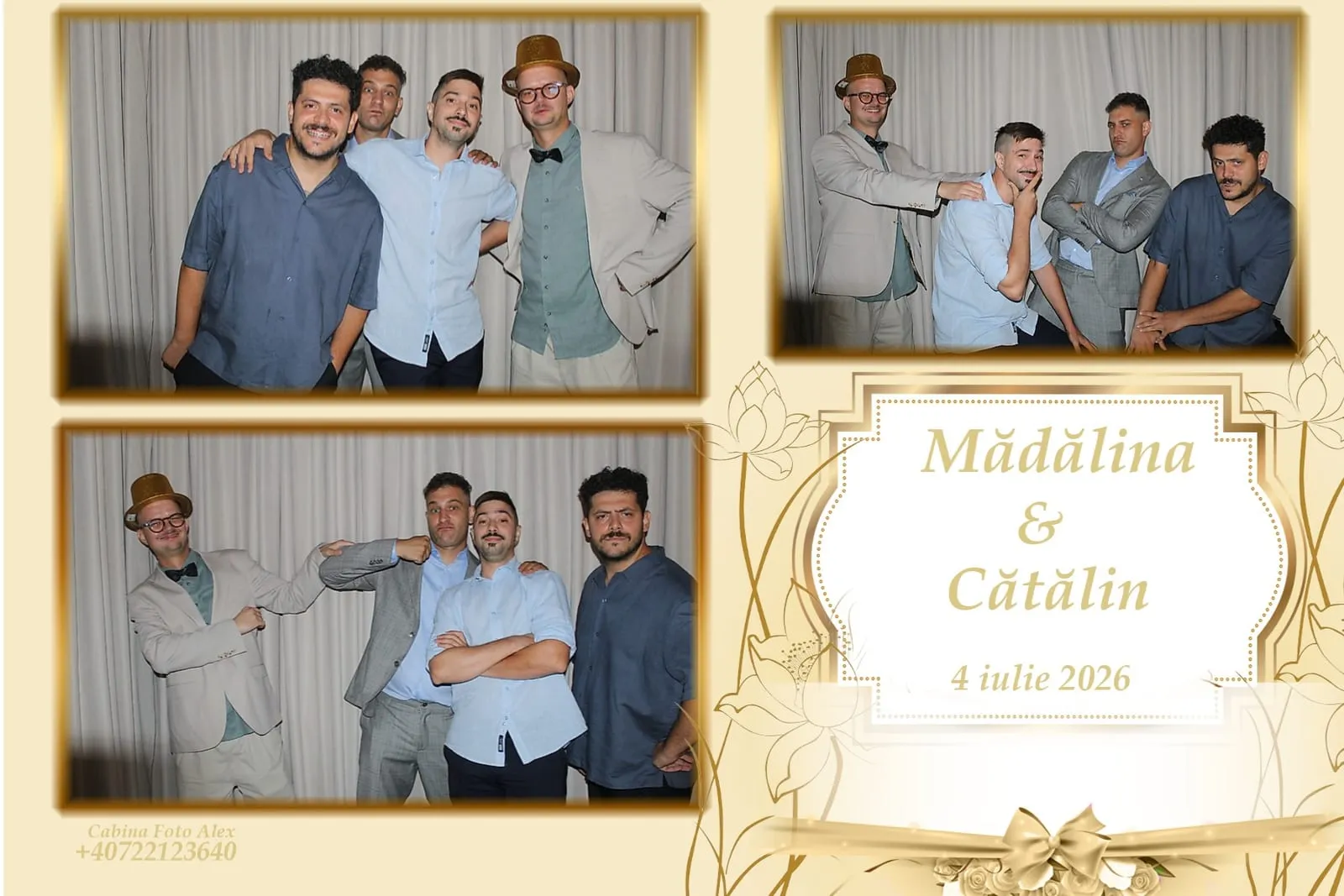 Colaj de fotografii printat pe loc la eveniment