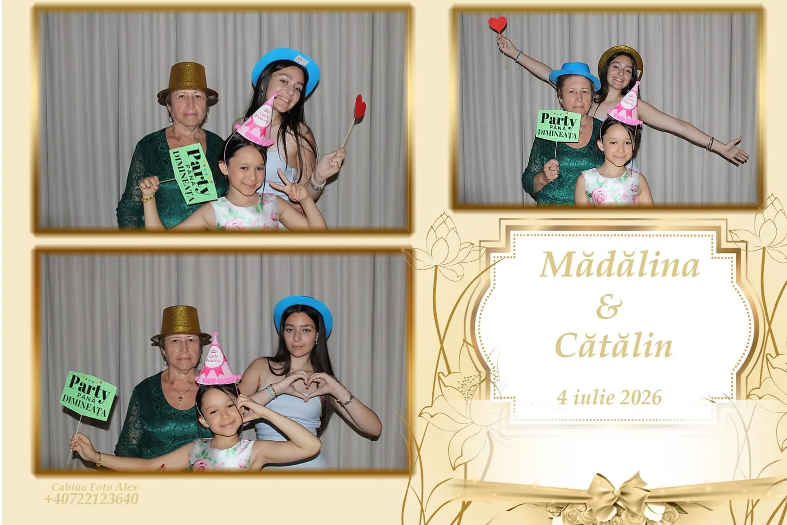 Colaj de fotografii printat pe loc la eveniment