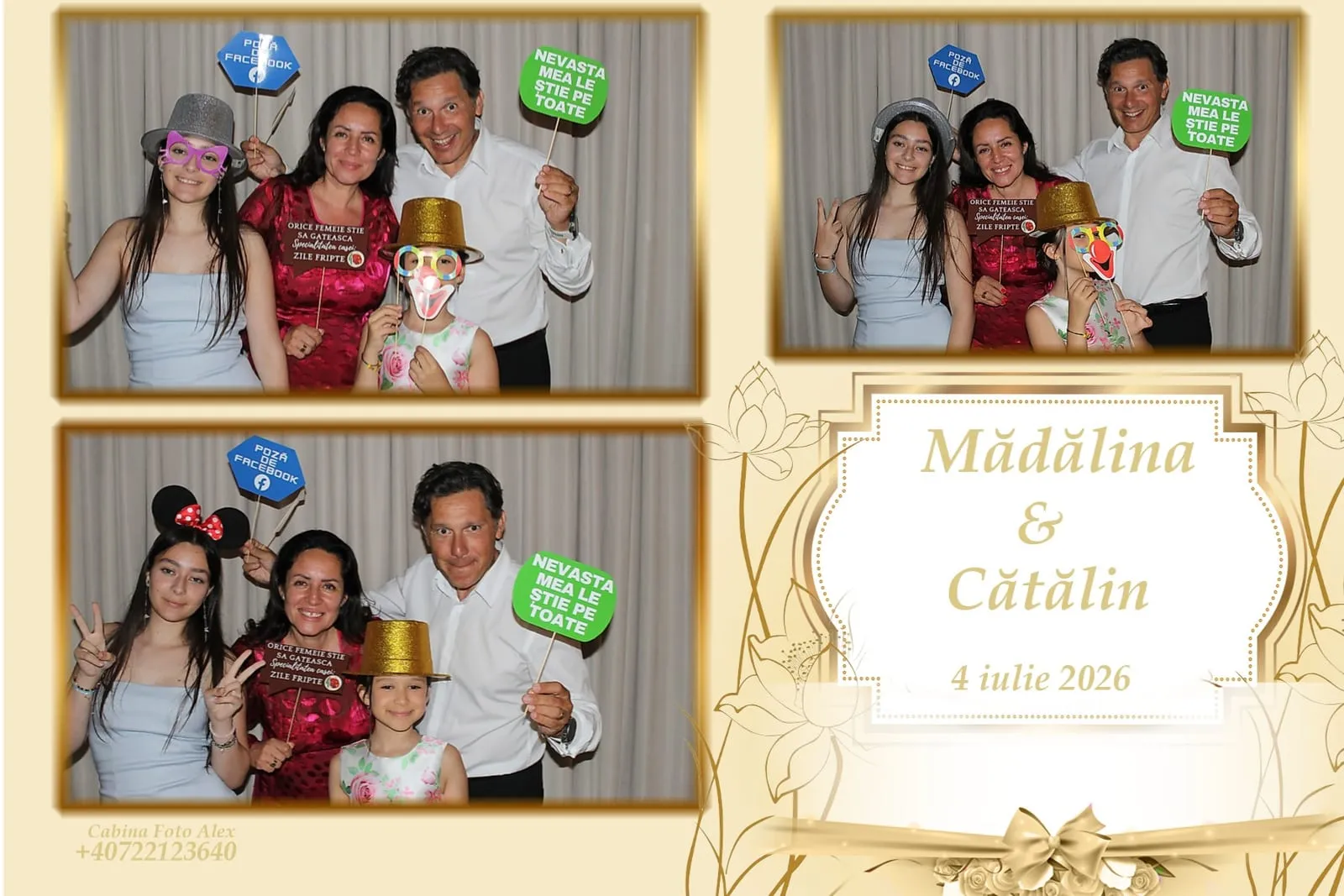 Colaj de fotografii printat pe loc la eveniment