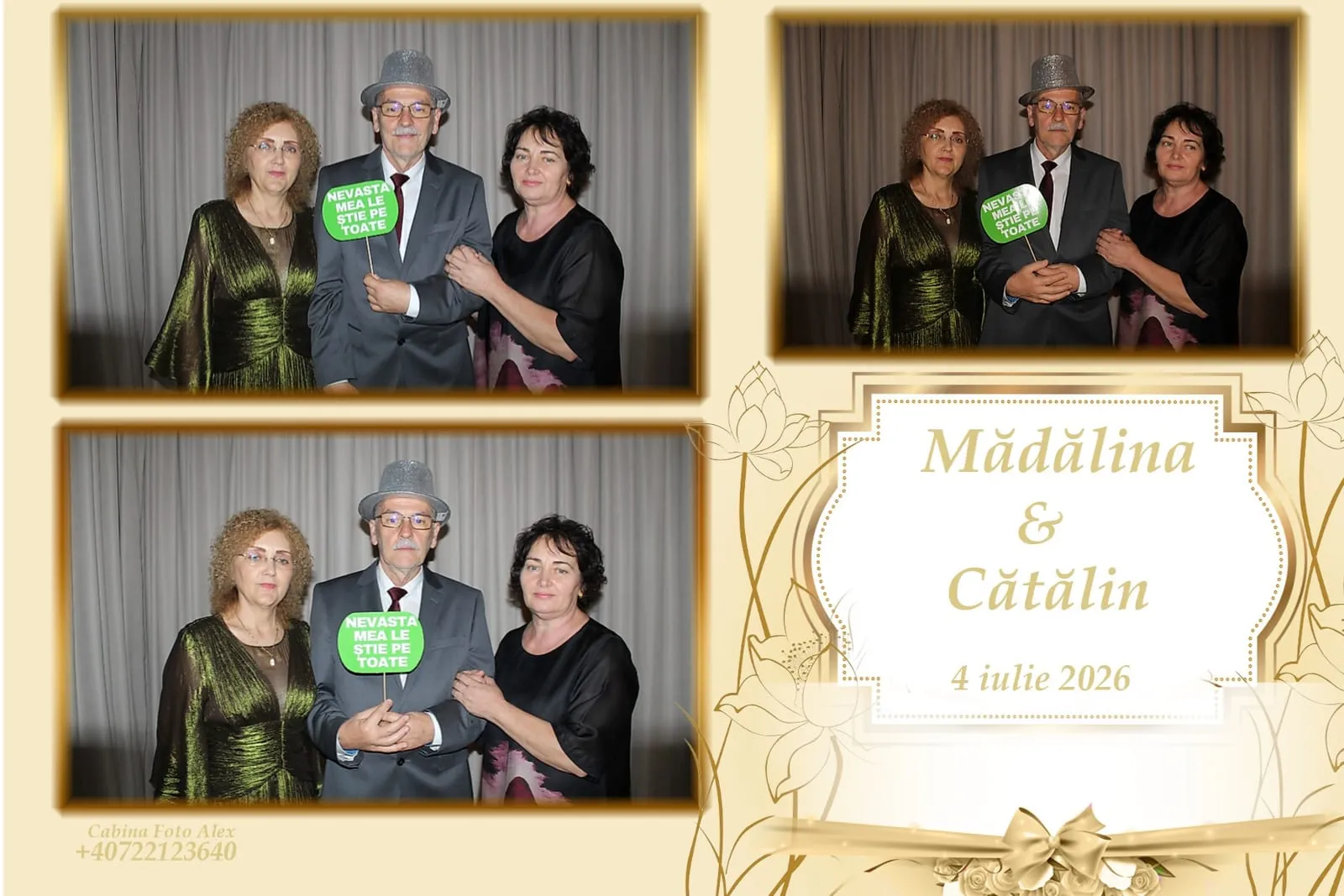 Colaj de fotografii printat pe loc la eveniment