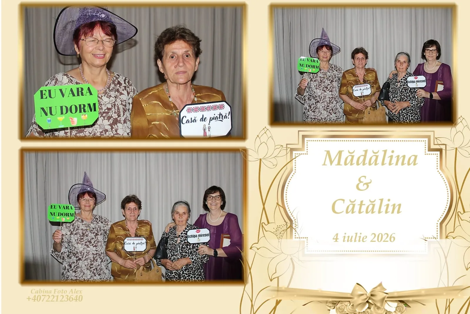 Colaj de fotografii printat pe loc la eveniment